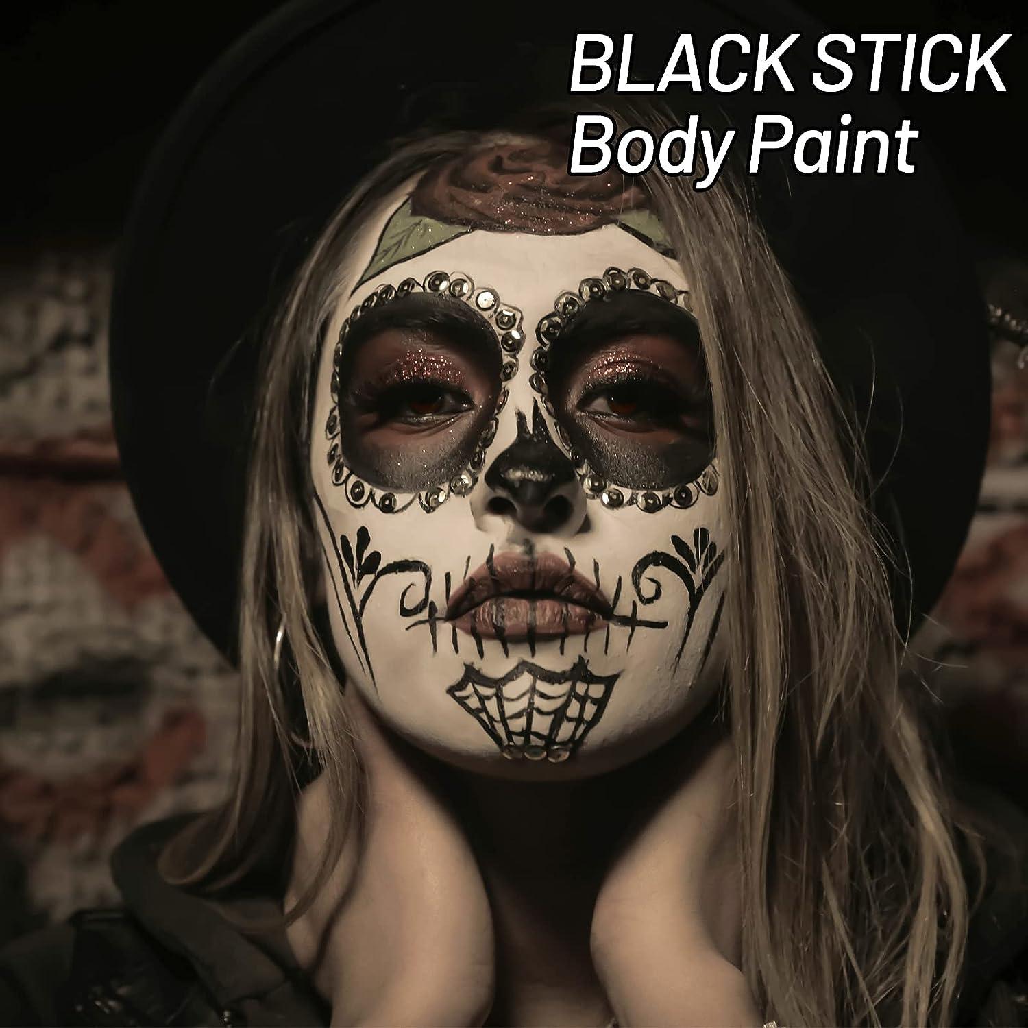 Erinde Eye Black Stick for Sports, Black Halloween Face Paint Stick Easy to  Color Eyeblack Stick, Sporting Black Face Paint for Baseball Softball