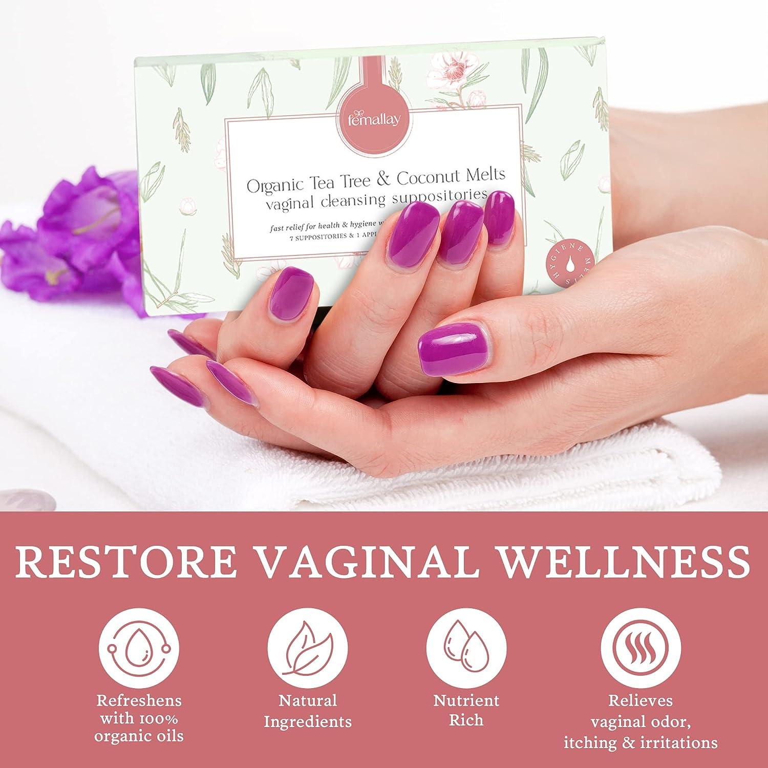 Femallay Organic Tea Tree and Coconut Oil Vaginal Cleansing