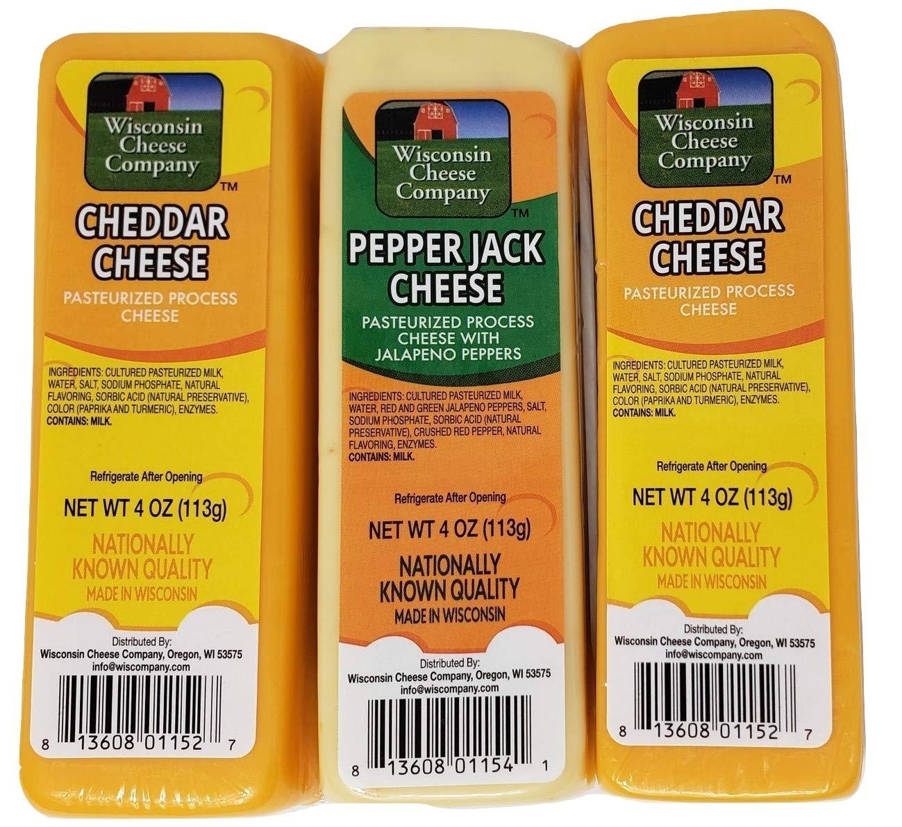 Wisconsin's Best Cheese & Sausage Gift Basket Cheddar, Pepper Jack