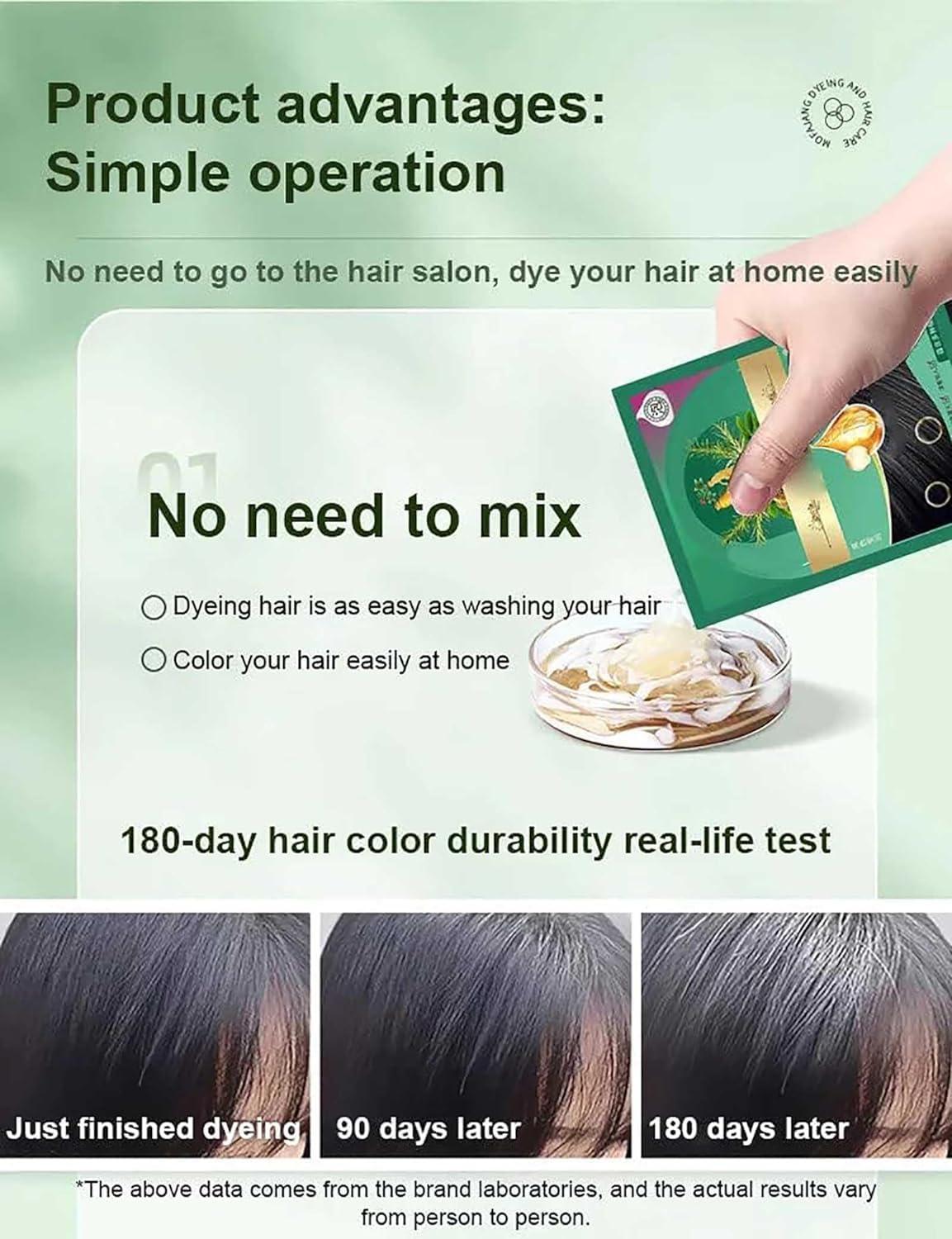 Protein Color Protect Hair Color Cream Plant Extract Hair Dye Essence ...