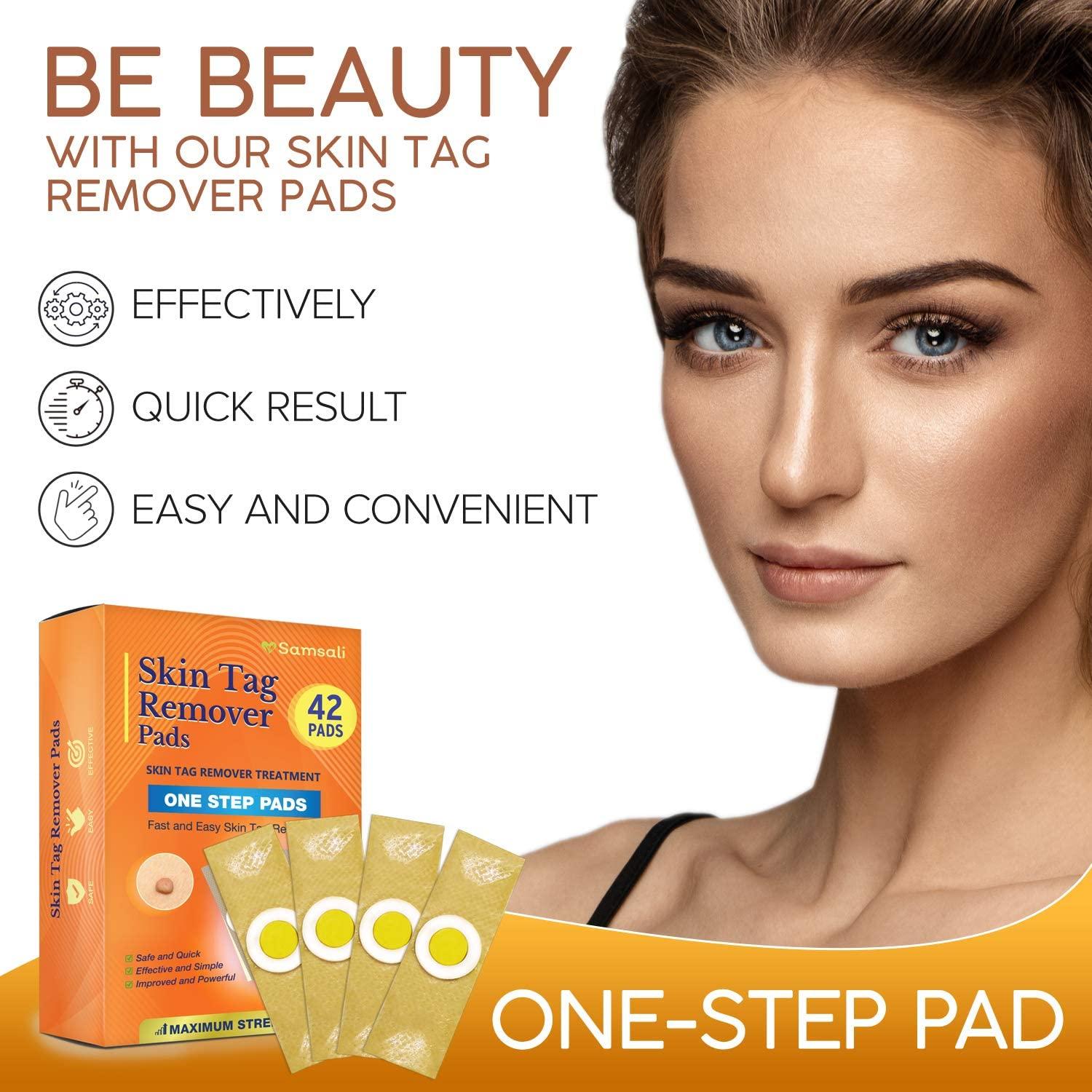 Samsali Advanced Skin Tag Remover Pads, 42 Quality Skin Tag ...