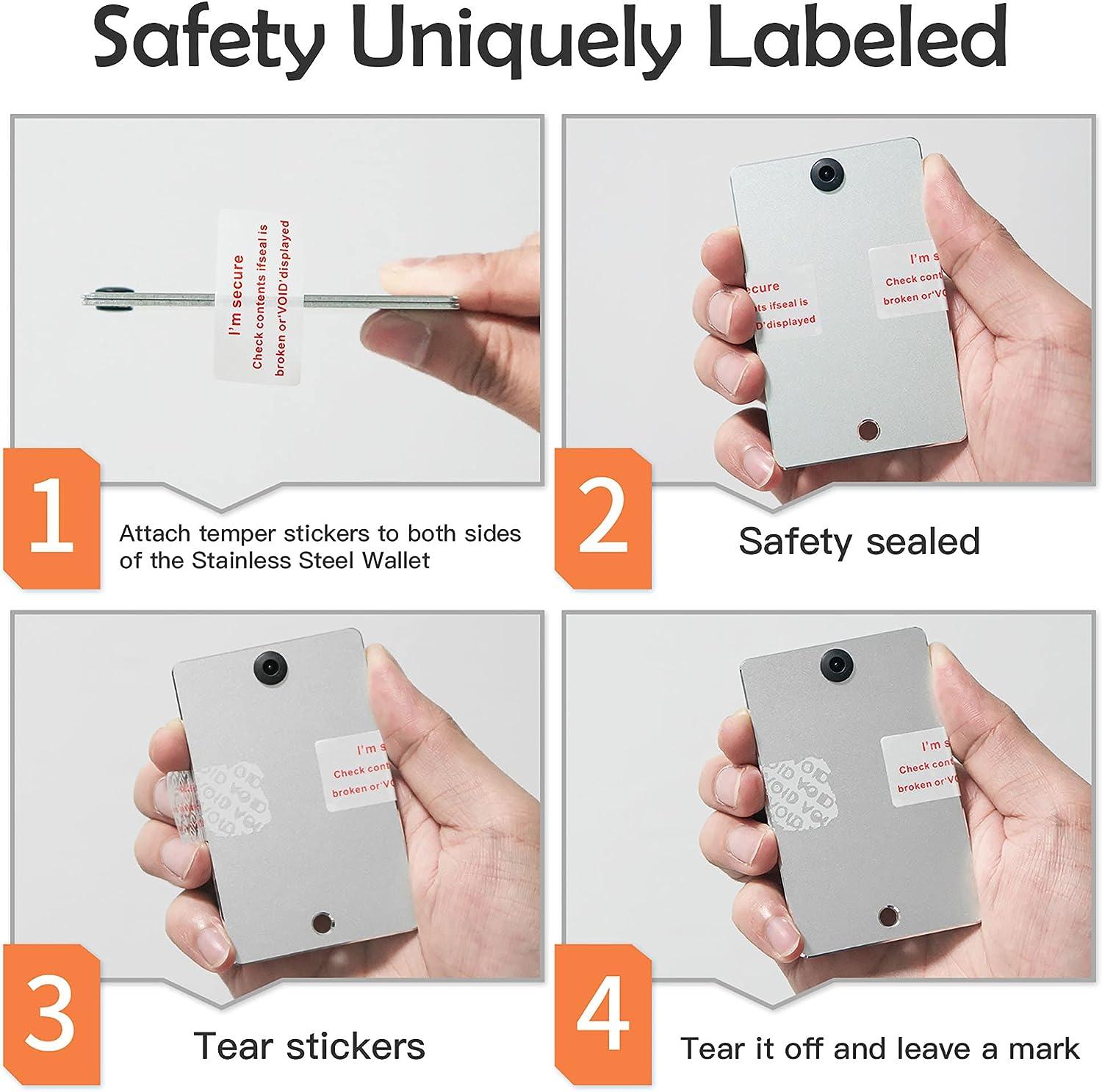 CONDOLD Steel Bitcoin Wallet Set Including Cryptocurrency Seed Storage & 36 Pieces Number & Capital Letter Steel Metal Stamping, Metal