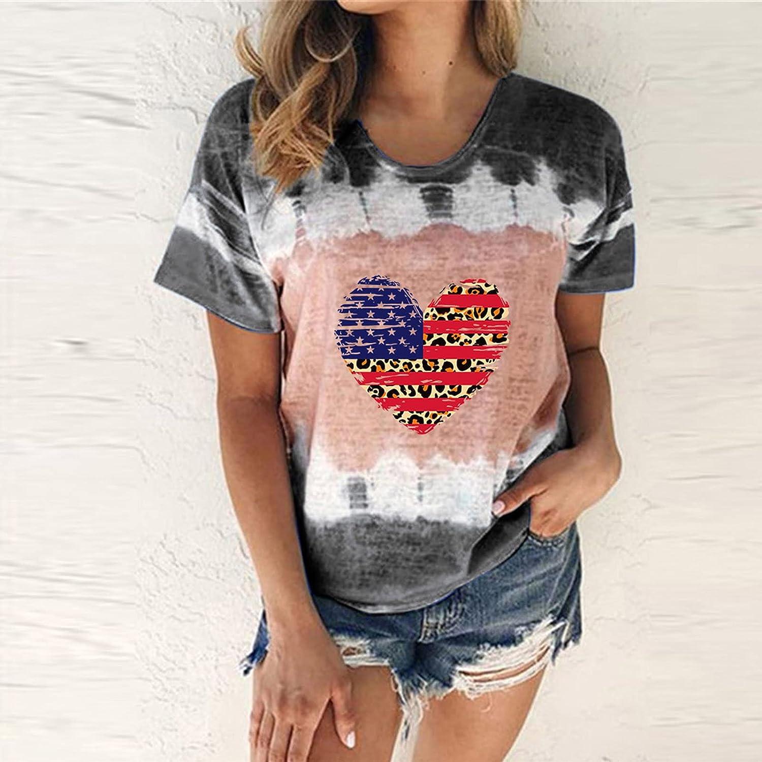 tie dye graphic tee women's