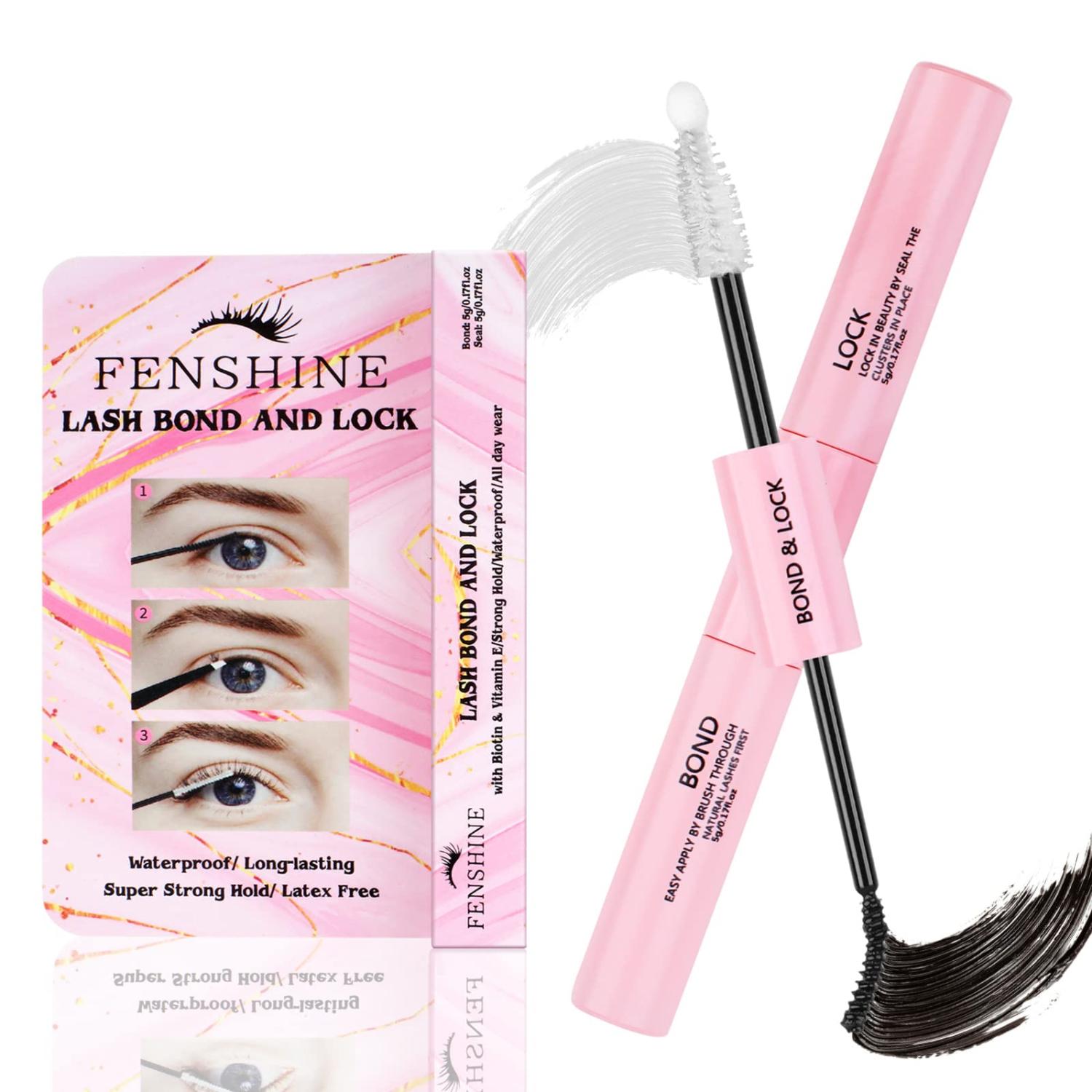 Fenshine Lash Bond and Seal, Cluster Eyelash Glue for Individual
