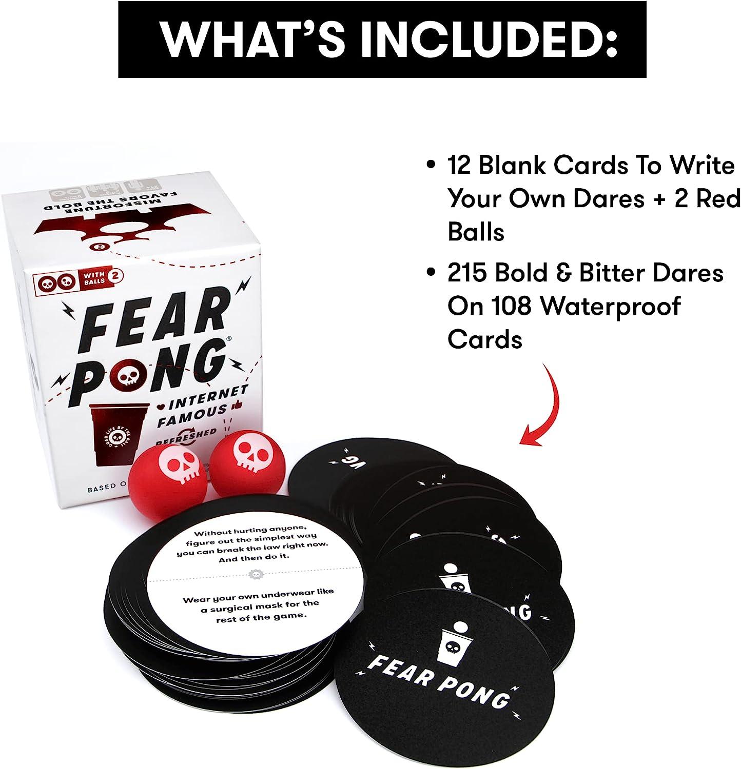 Fear Pong Refreshed Edition Unleash Your Wild Side The Daring Adult