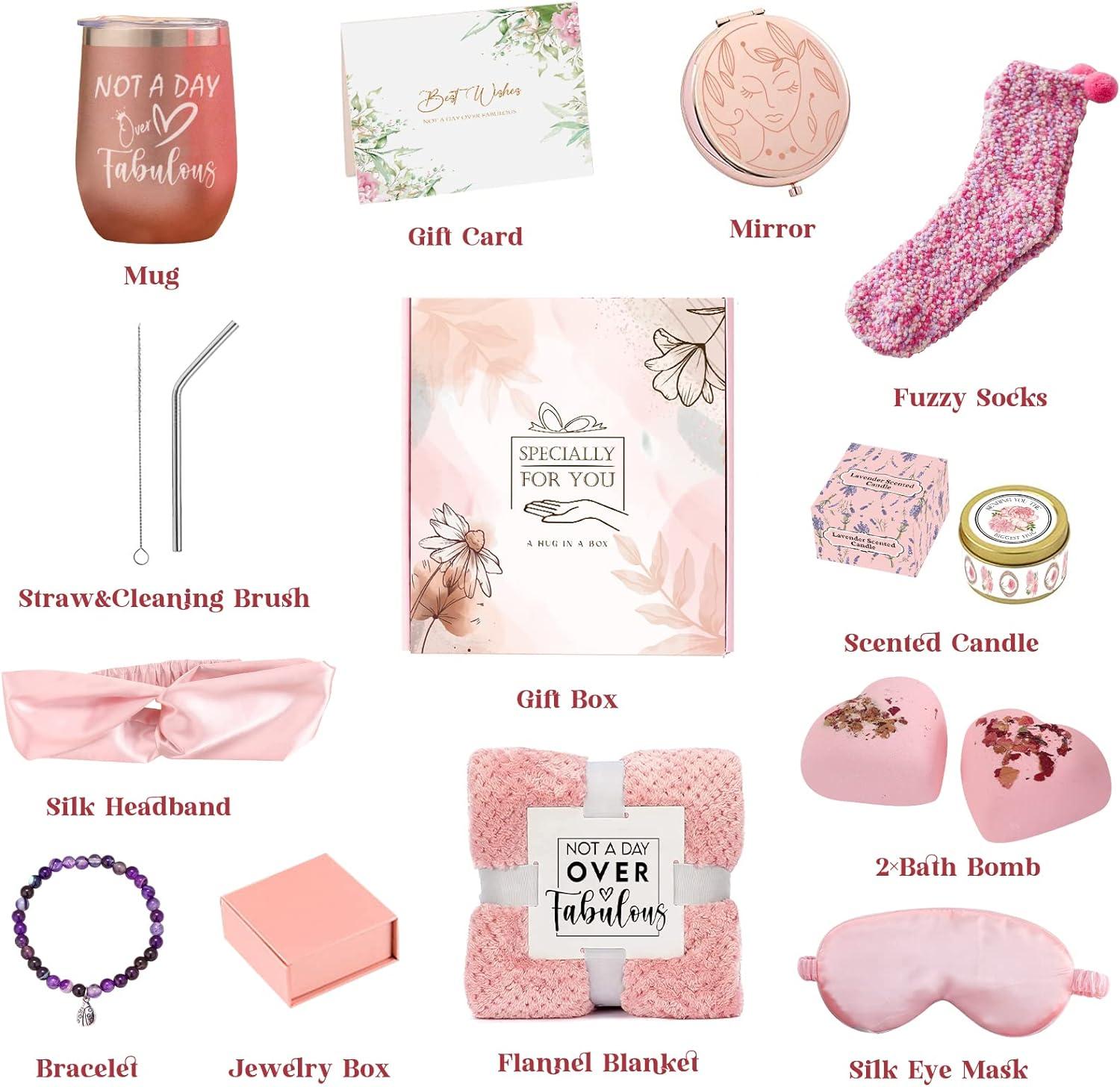 Get Well Soon Gifts for Women-Care Package for Women-Mom Birthday Gifts for  Women-Self Care Gifts for Women-Thinking of You Gifts for Women-Relaxing  Spa Gifts Basket-Mothers Day Gifts-Cheer Up Gifts