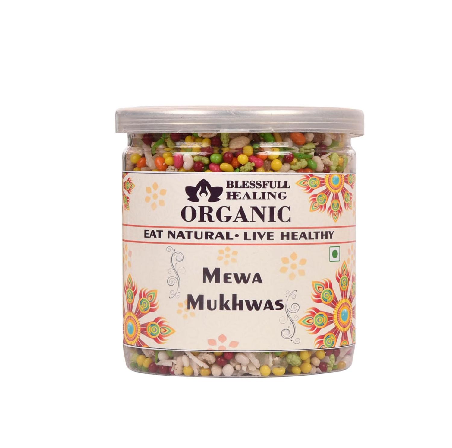 Blessfull Healing Organic MEWA Mukhwas 400 Gram Airtight Container