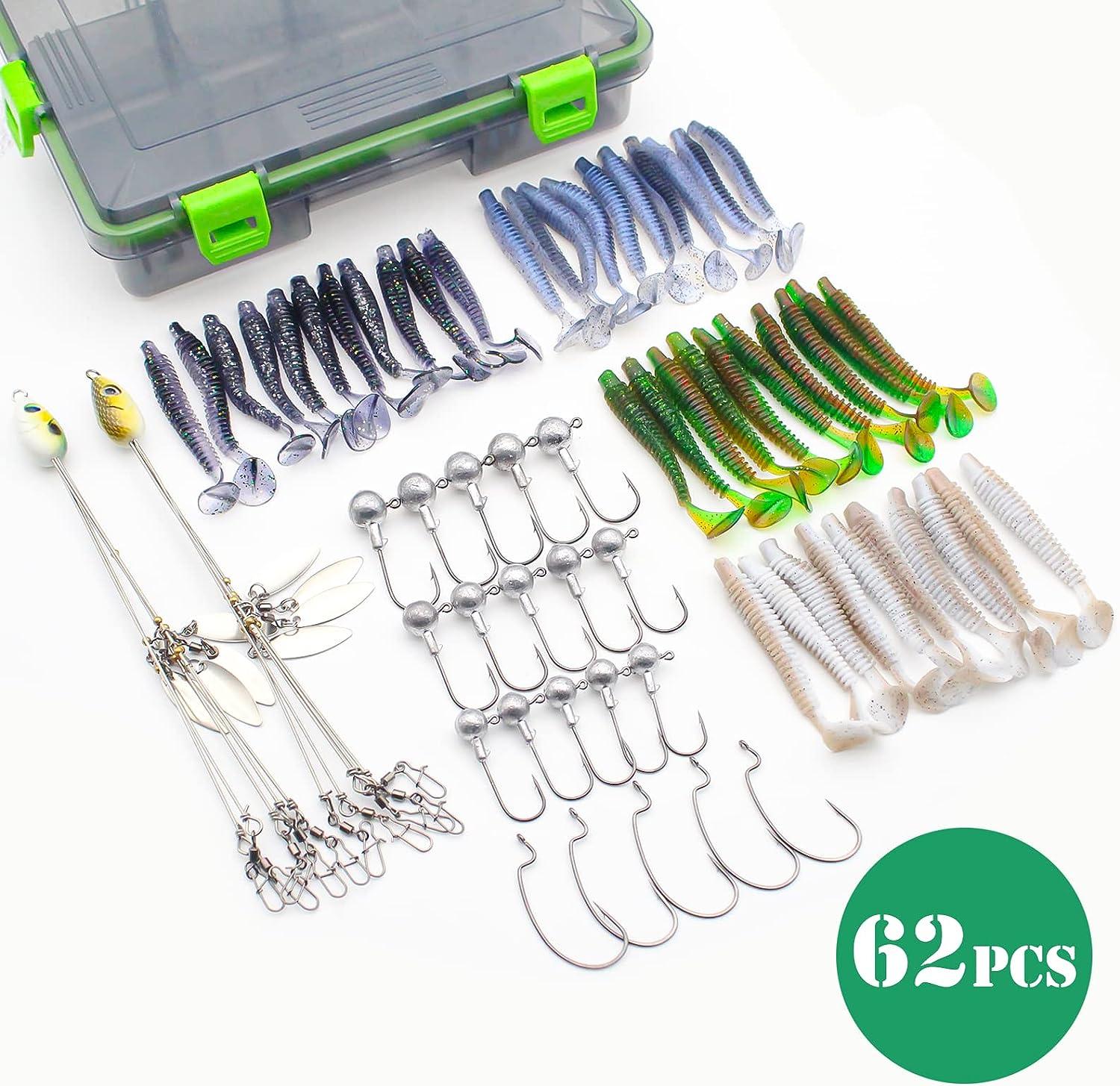 thumbnail interactive-video image 1 of Alabama Umbrella Fishing Rig - 5 Arm Bass Lure With 4 Blades, 18cm 1/2 Oz Swimming Bait 1 of 4
