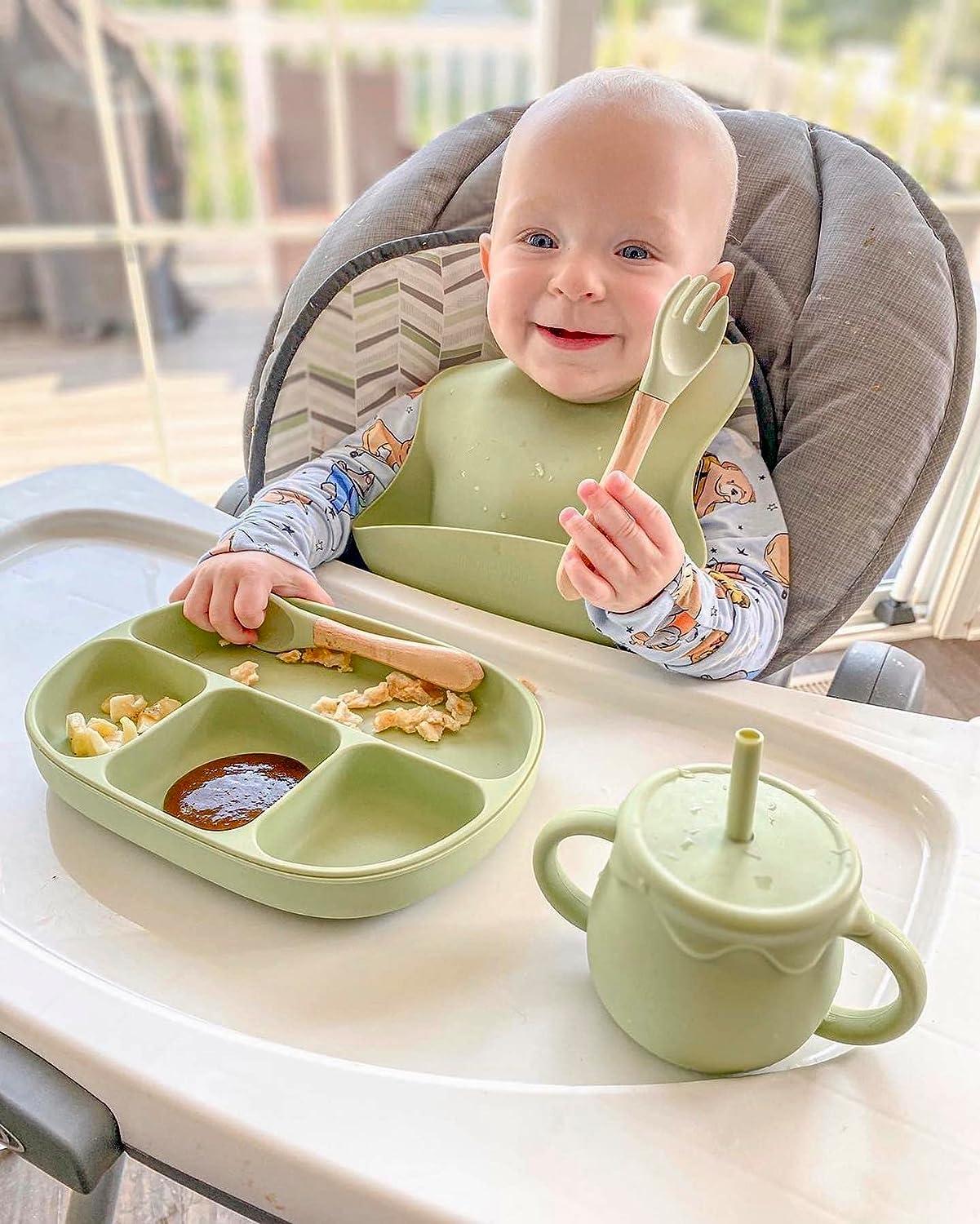 Skylarq Silicone Sippy Cups for Baby 6 Months and Open Toddler Cup