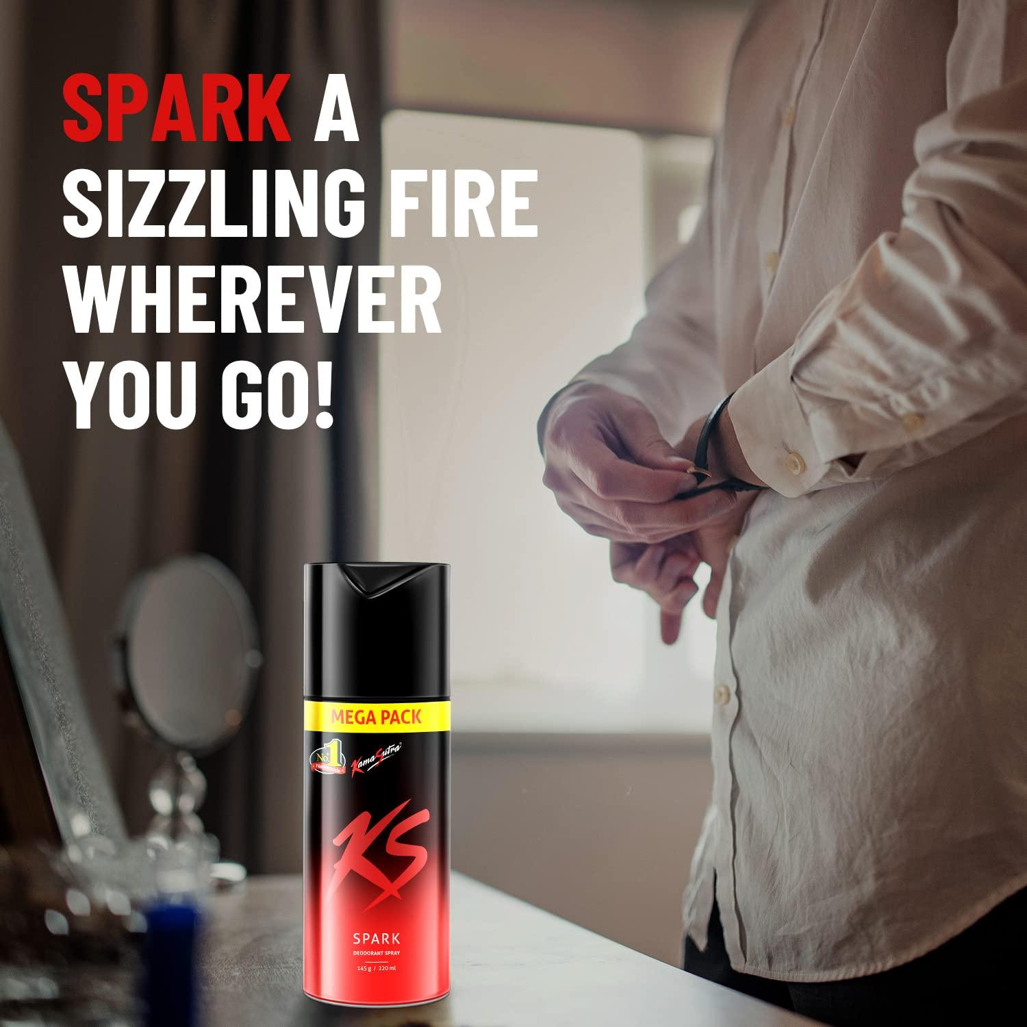 Kamasutra Spark Deodorant Spray Long-Lasting Fragrance