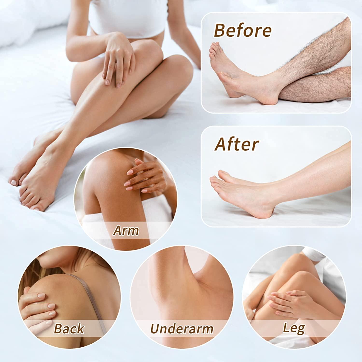 Honey Roll On Waxing Kit,Beth lee Hair Removal Roll On Wax Warmer with 2 Honey Wax Cartridge