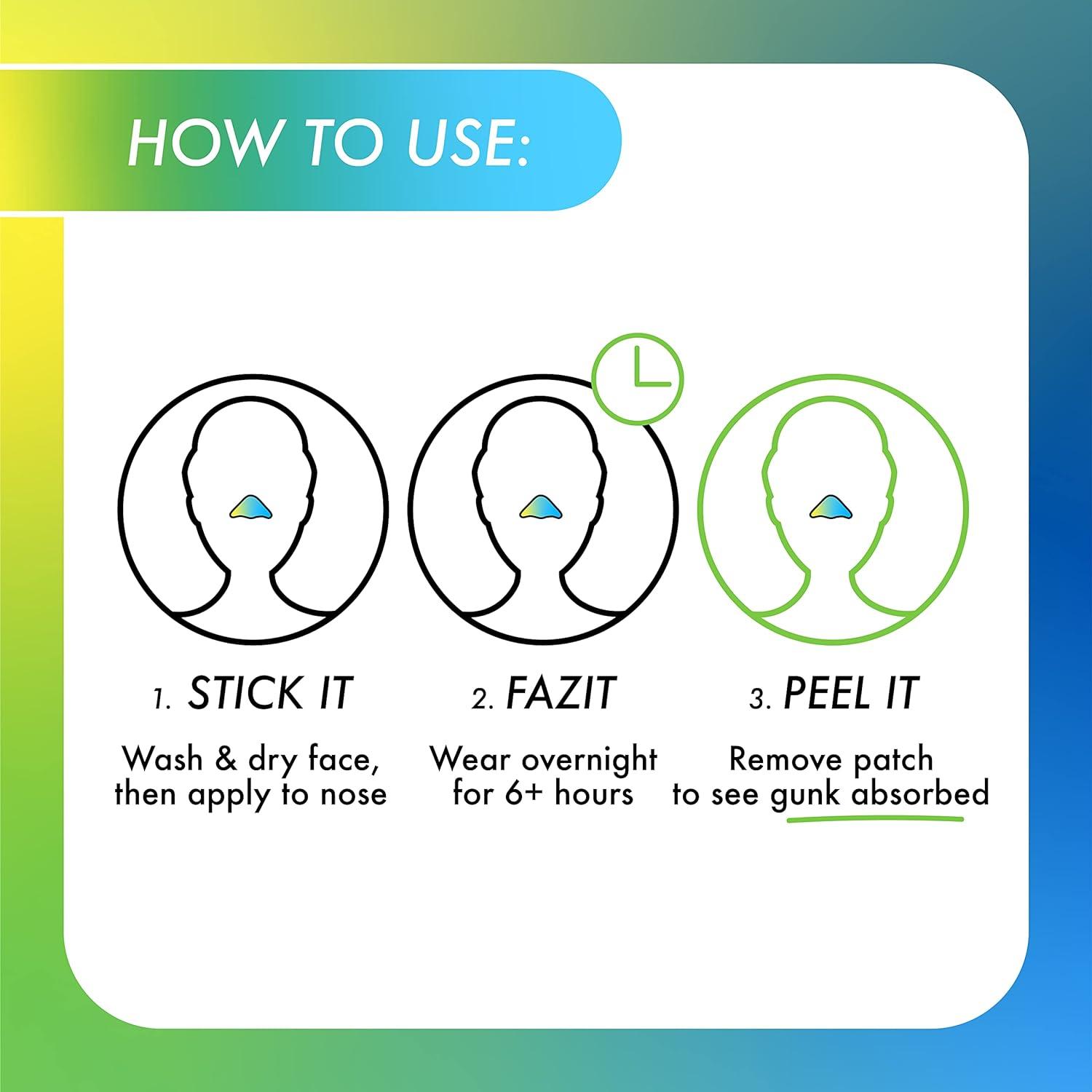 FAZIT Zit Zapper Nose Pore Patch 10Pc Pimple Patch Set Hydrocolloid Acne Best Nose Blackhead