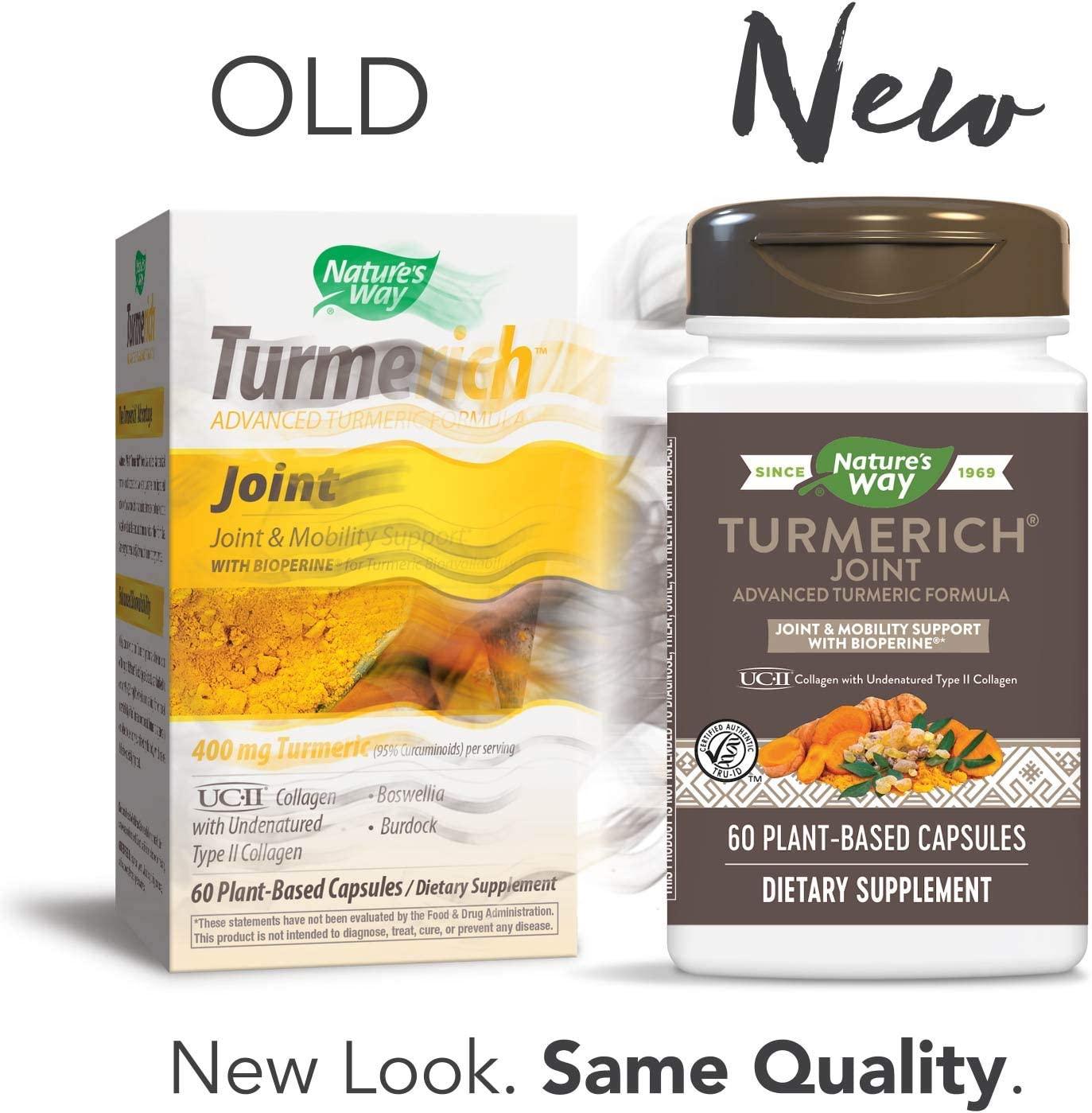 Nature's Way TurmeRich Joint Advanced Turmeric Formula 60 Count Joint & Mobility Support