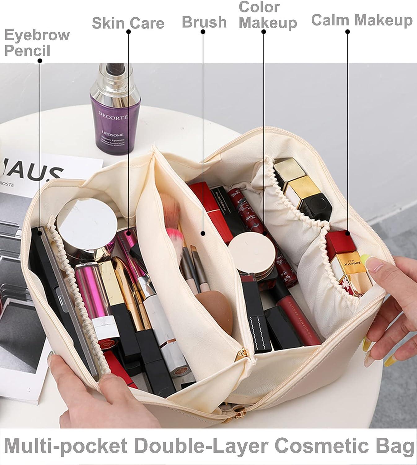 Multi pocket makeup bag deals