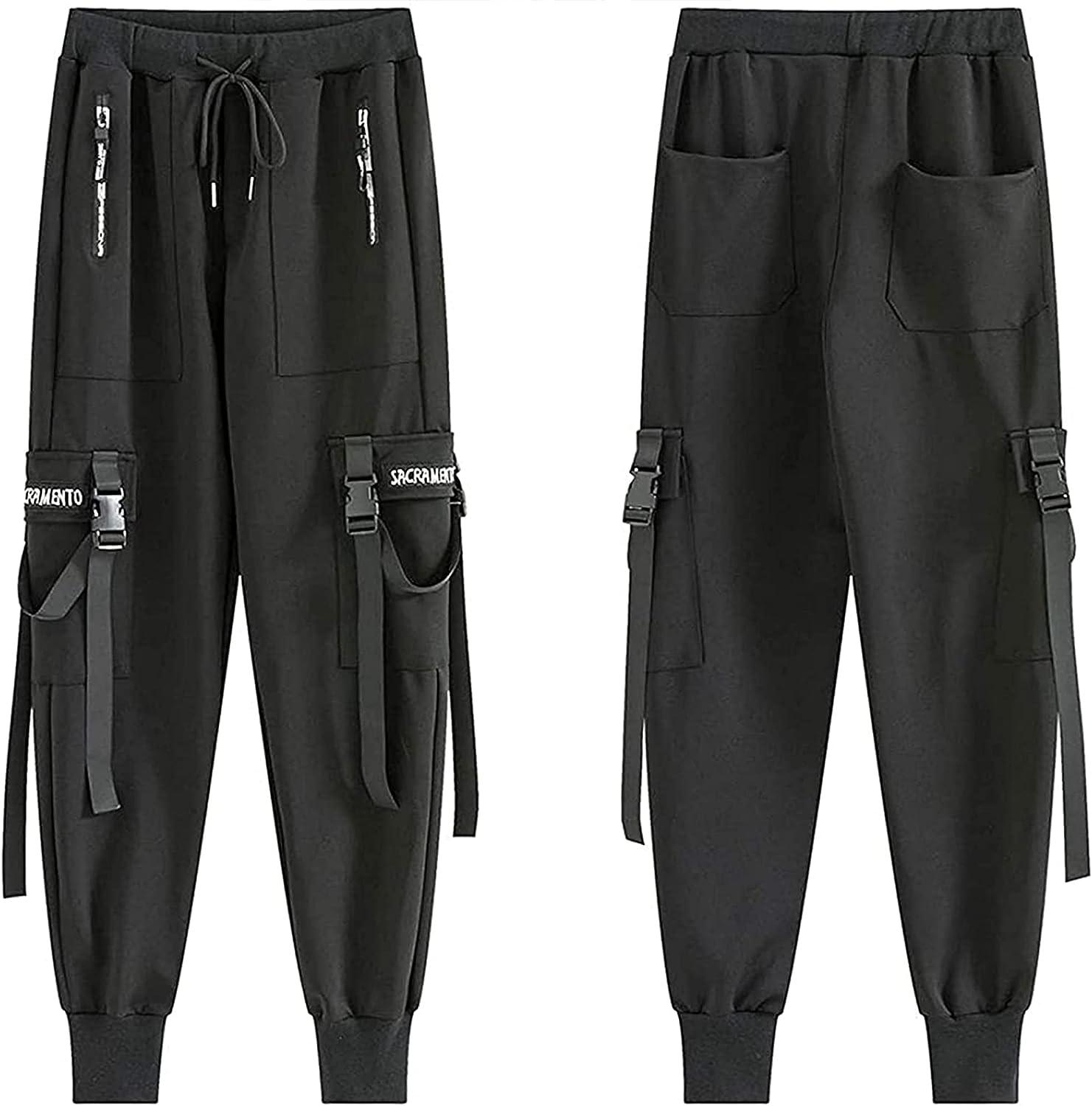 Amazon.com: Men's Hiphop Punk Jogger Pants Cargo Baggy Techwear Hip Hop  Harem Pants Streetwear Tactical Track Dance Trousers : Clothing, Shoes &  Jewelry