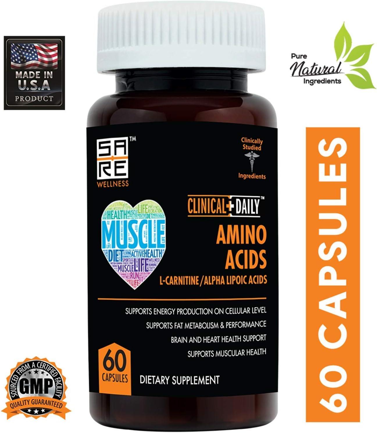 CLINICAL DAILY Acetyl L Carnitine & Alpha Lipoic Acid Capsules - Metabolism  & Brain Health Support - 60 Pills | Buy Now with Express International  Delivery
