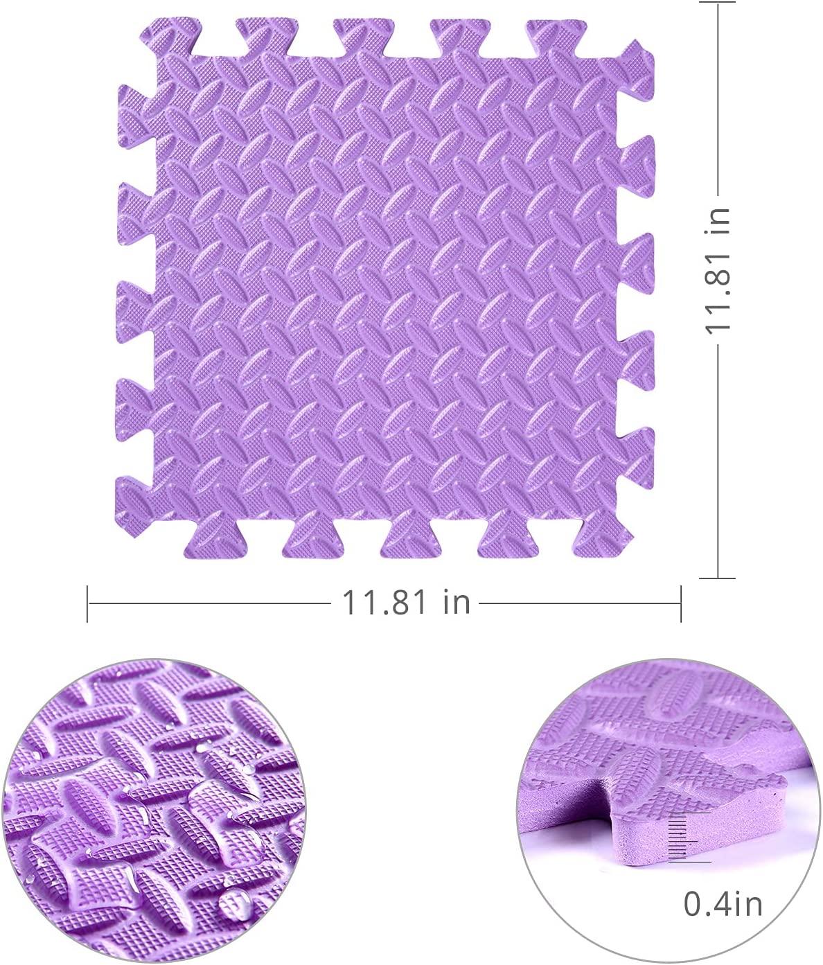 Tamiplay 16Pcs Foam Play Mat, EVA Soft Interlocking Floor Mats, Solid  Colored Foam Puzzled Floor Mats, Baby Play Mat Exercise Mats with Storage  Bag(Pink/Purple/Yellow/Light Blue)