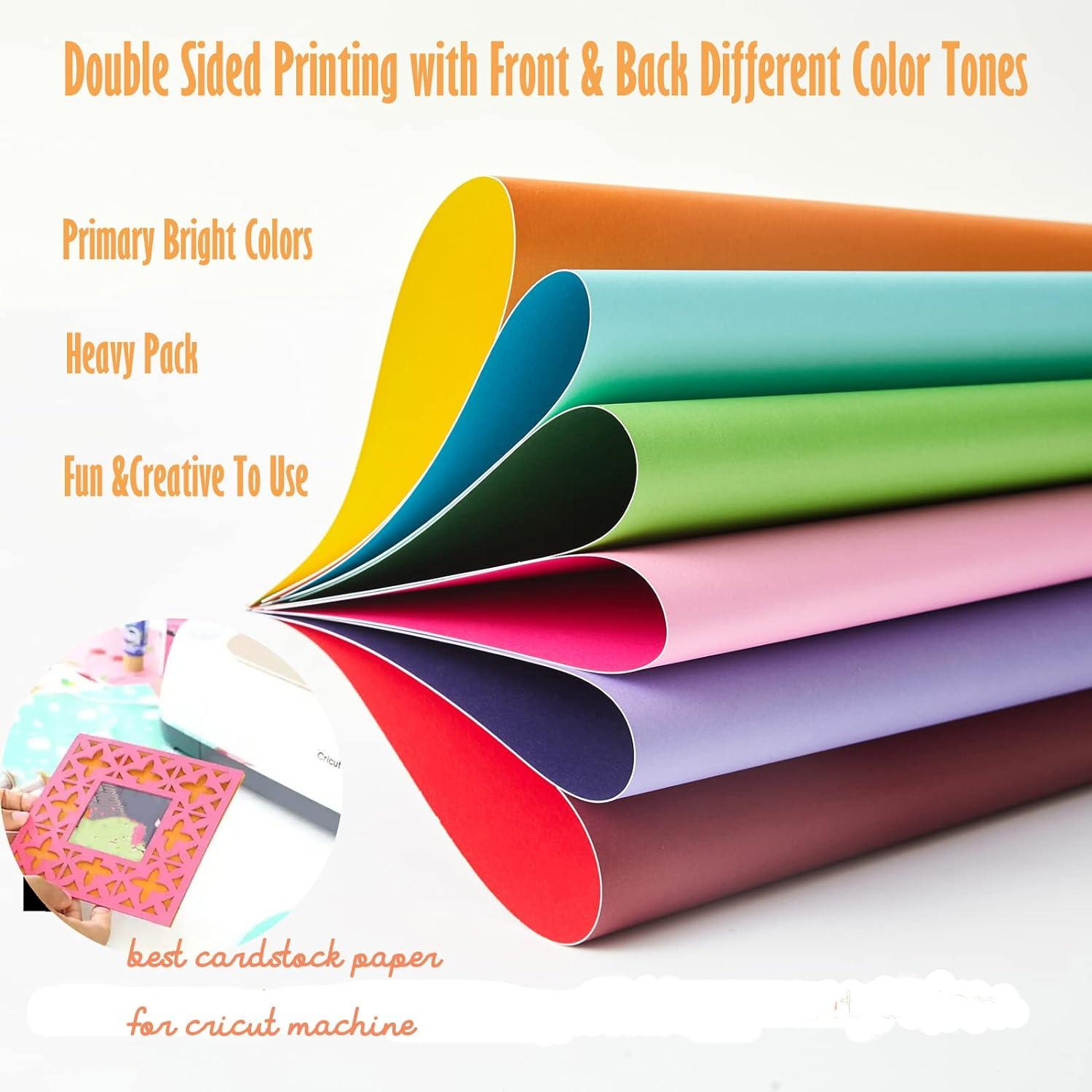 Assorted Pastel Cardstock Paper Pack 8.5x11, 50 sheets