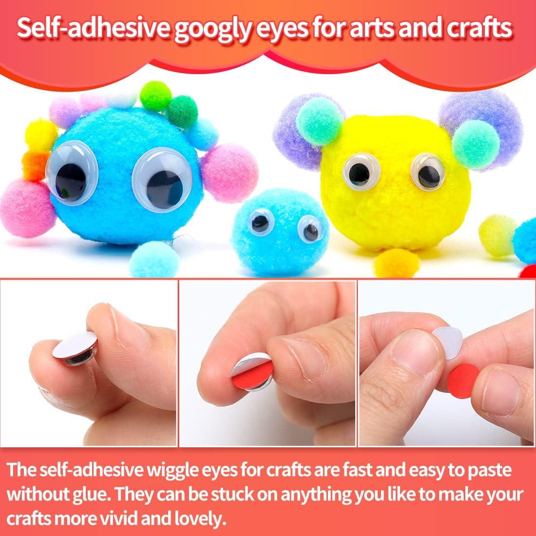 Iooleem 1518pcs Googly Wiggle Eyes Self Adhesive in 24 Styles