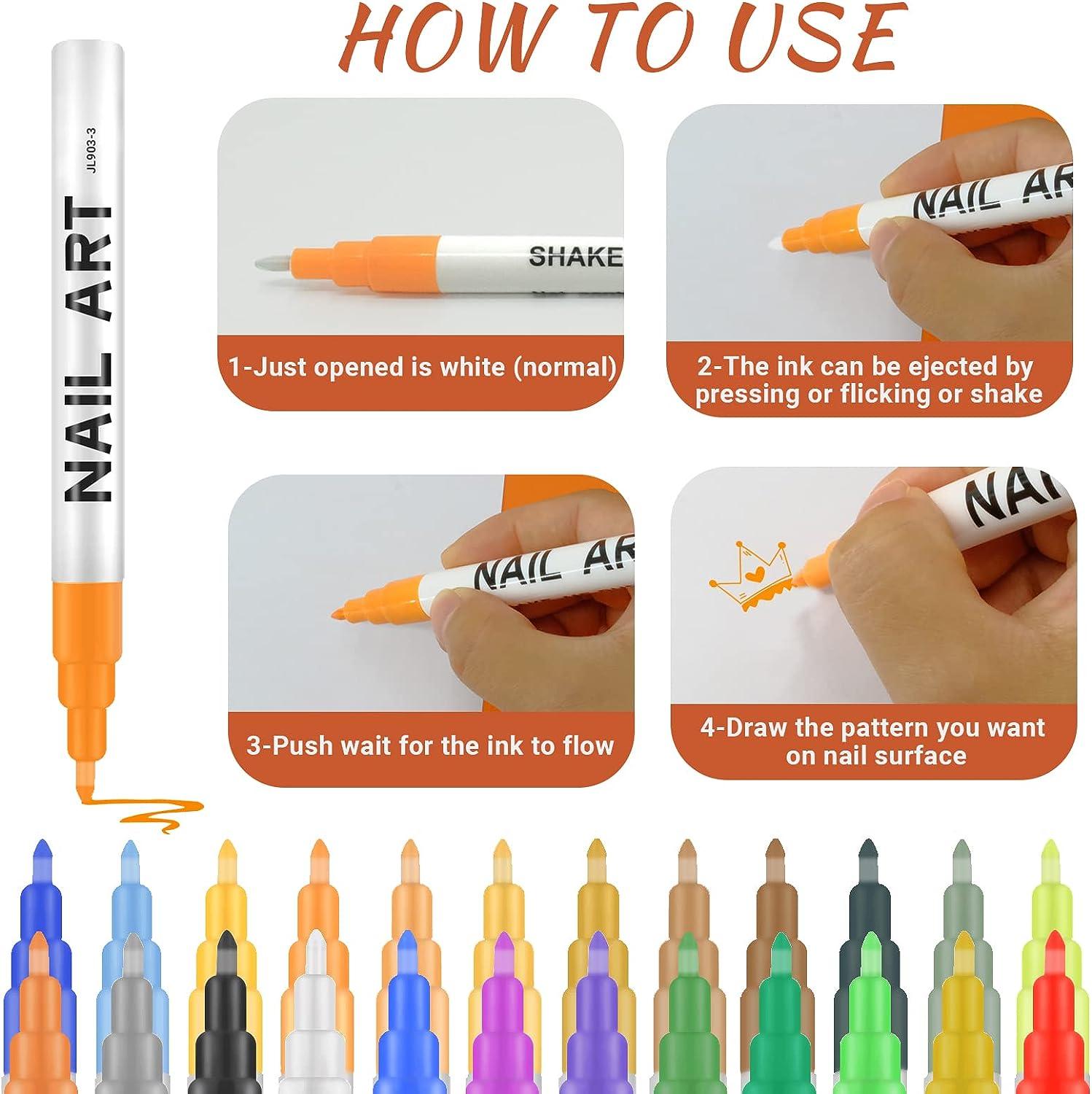 Rio Professional Nail Art Pens - Neon Collection | Lookfantastic UAE