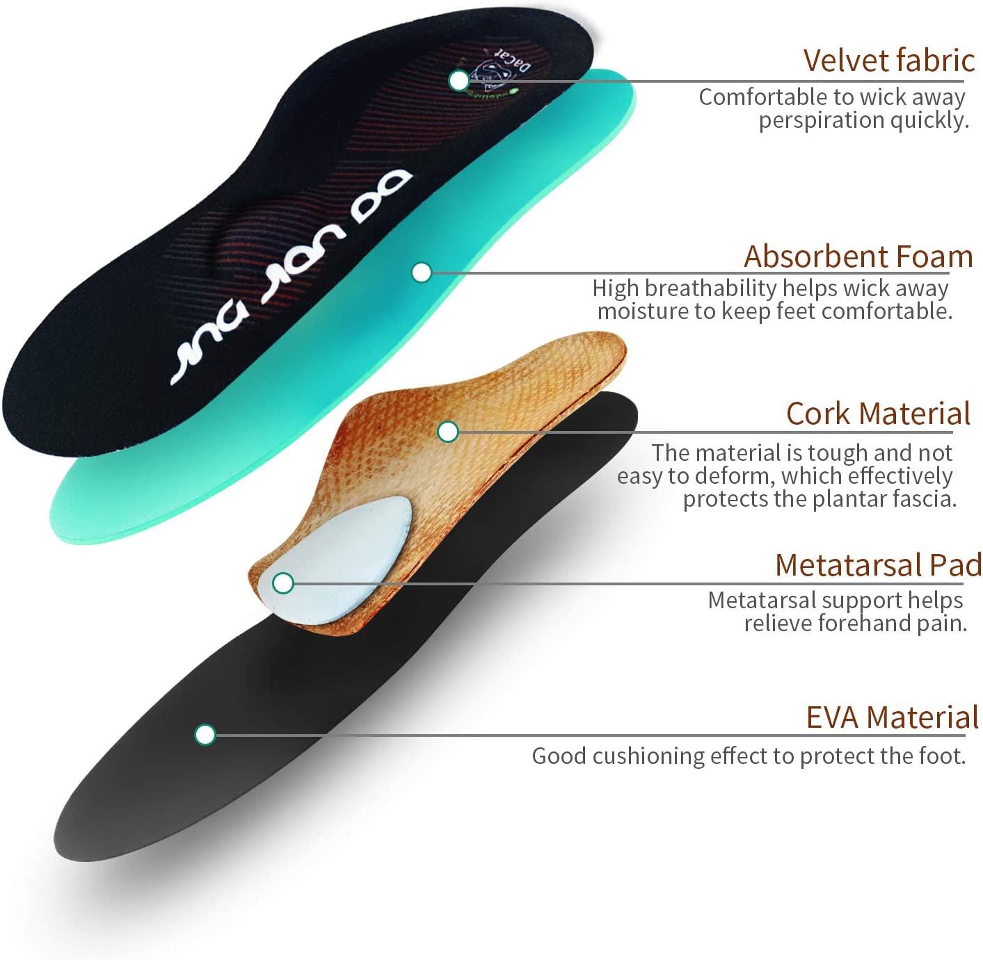 Severe Flat Feet Arch Support Insoles Firm Arch Supports Orthotics