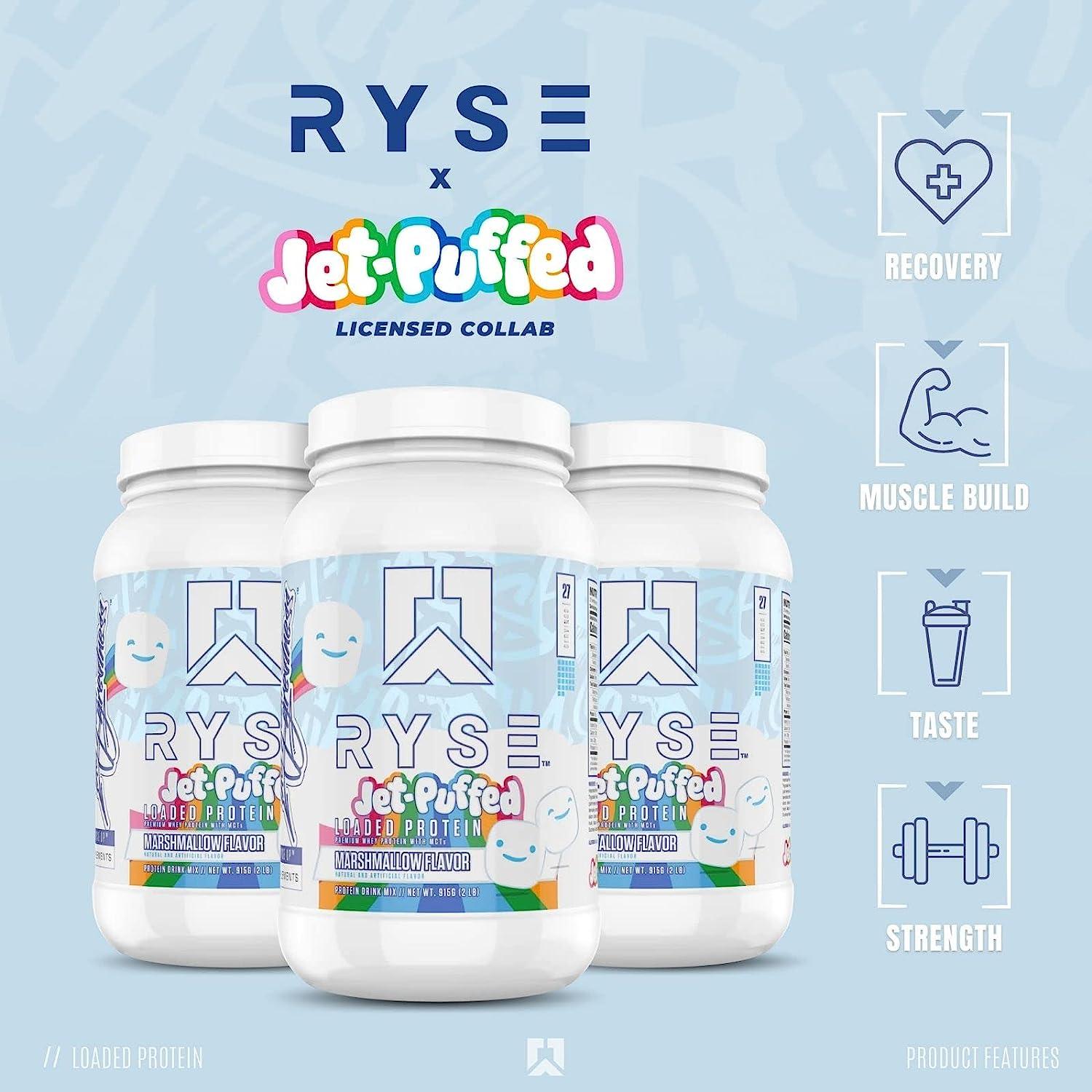 RYSE Core Series Loaded Protein, Build Recover Strength, 25g Whey Protein, Added Prebiotic Fiber and MCTs, Low Carbs & Low Sugar