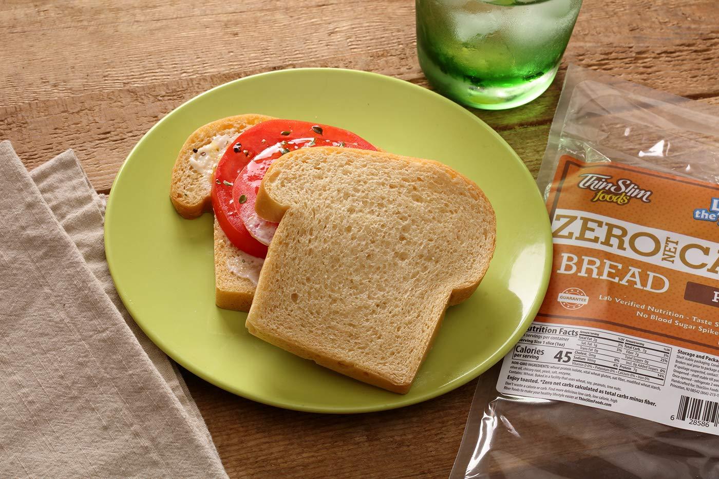 ThinSlim Foods Keto Bread Zero Net Carbs, Soy Free, Taste Guaranteed