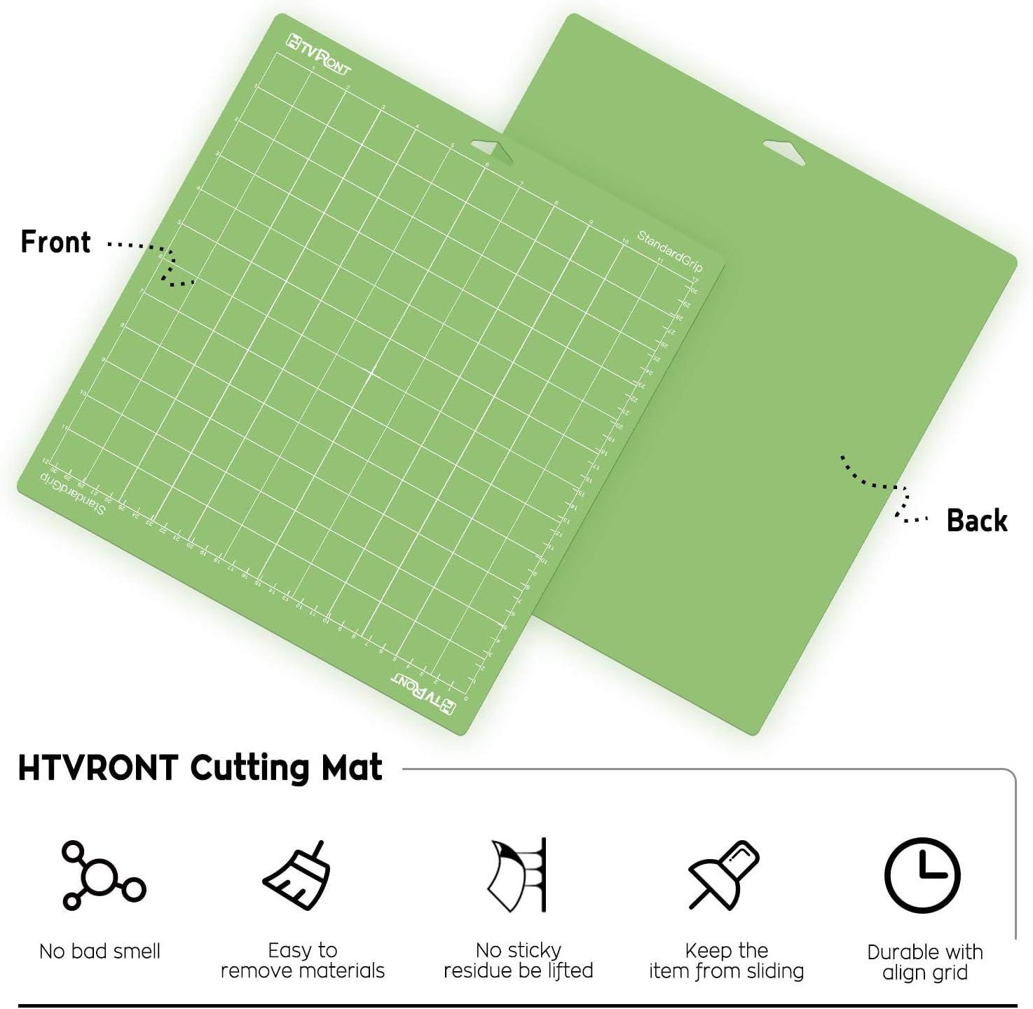 HTVRONT Cutting Mat for Cricut 6 Pack Cutting Mat 12x12