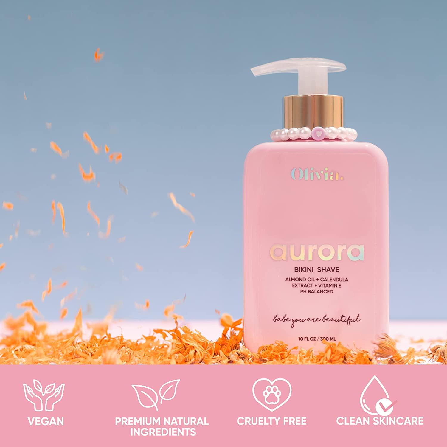 Olivia Aurora Intimate Bikini Shaving Cream 10 Fl Oz Sensitive Skin