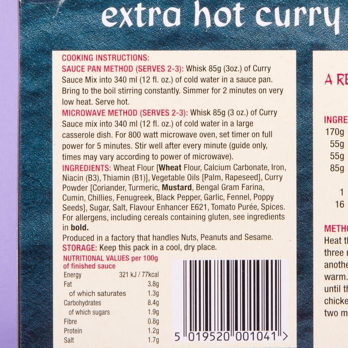 2 x Mayflower Chinese Curry Sauce Extra Hot 255g curry 255 g (Pack of 1)