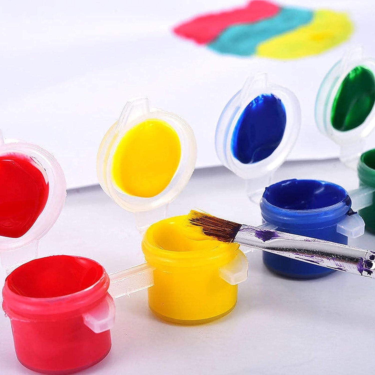 600 PCS Empty Paint Pots 3ml / 0.1oz Paint Pots with lids 100 Strips