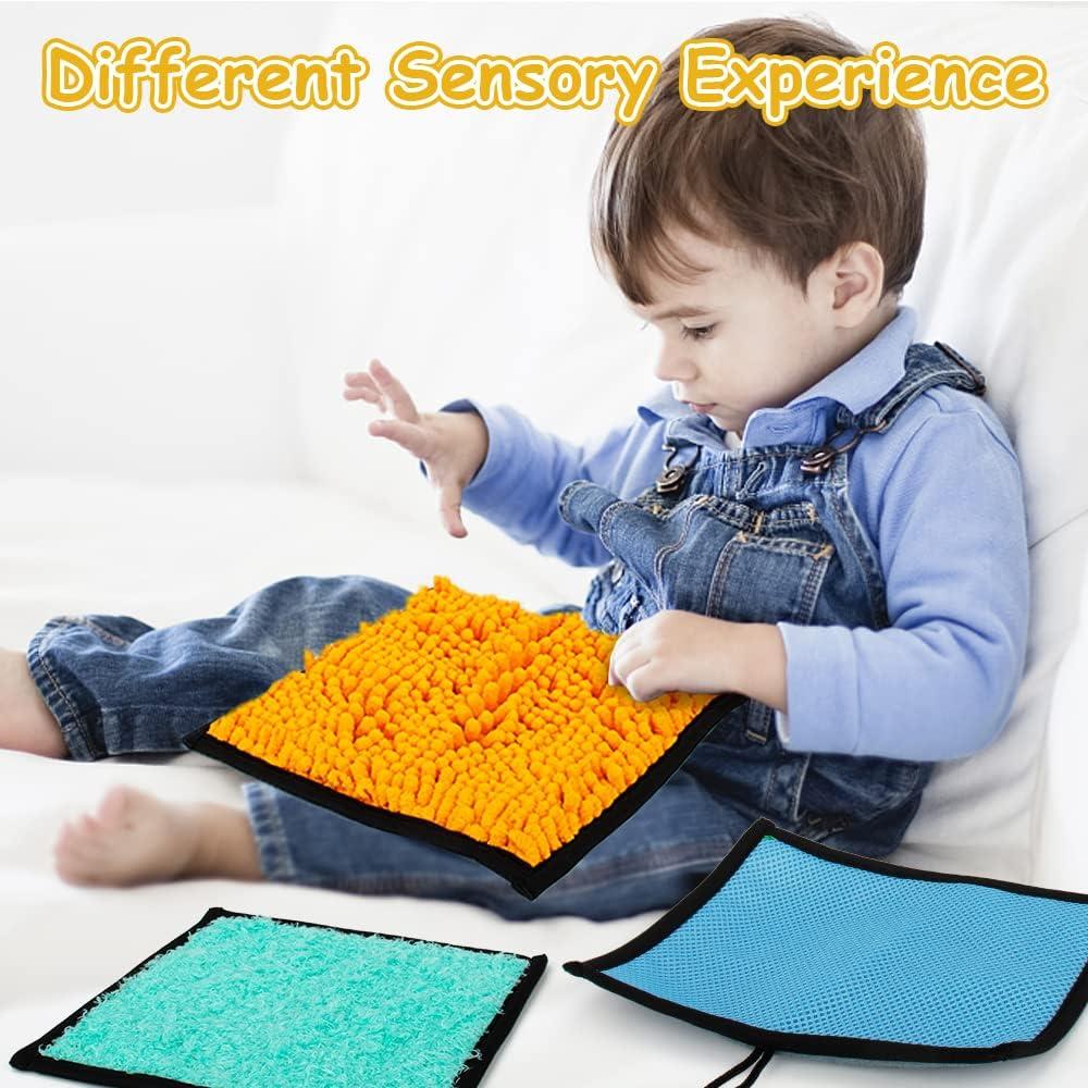 Inbeby 16 Set Sensory Mini Mats Assorted Textured Sensory Floor