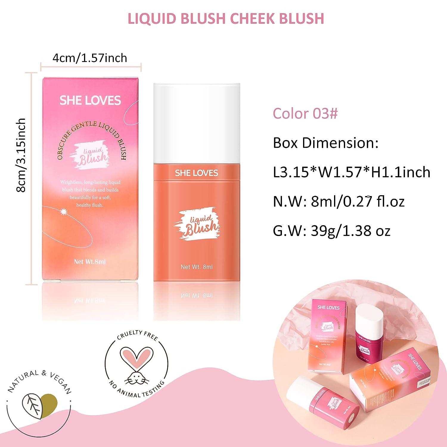 Soft Cream Liquid Blush, Creamy Blush Makeup for Cheek, Dewy Finish,  Buildable Pigment, Lightweight, Long Lasting, For Natural-looking Flush &  Everyday Wear - Inspired (0.22 fl. oz.) 