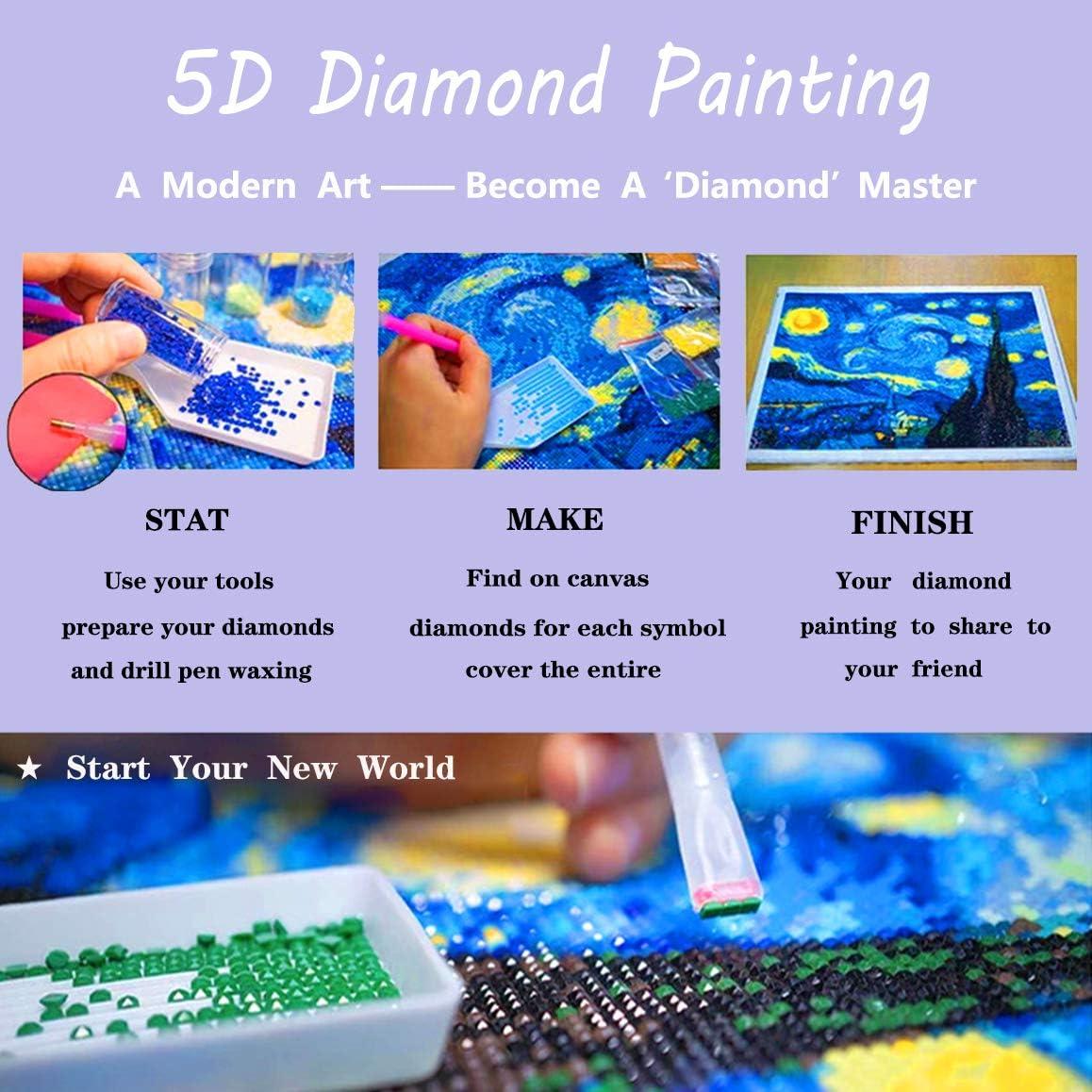 PALODIO 5D Diamond Painting Kit Animal Paint with Diamonds Art