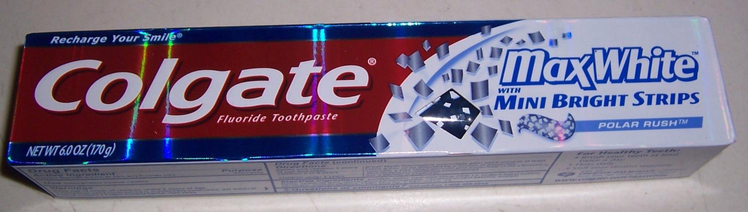 Buy Colgate MaxWhite Toothpaste Polar Rush Gel 6 oz - International ...