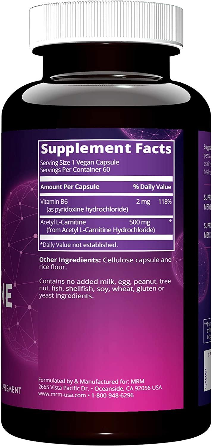 acetyl l carnitine mrm MRM Nutrition Acetyl L-Carnitine, 60 Vegan Capsules : Target main image 0