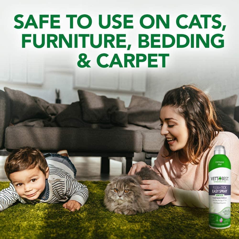 Vet's Best Flea and Tick Easy Spray Flea Treatment for Cats and Home