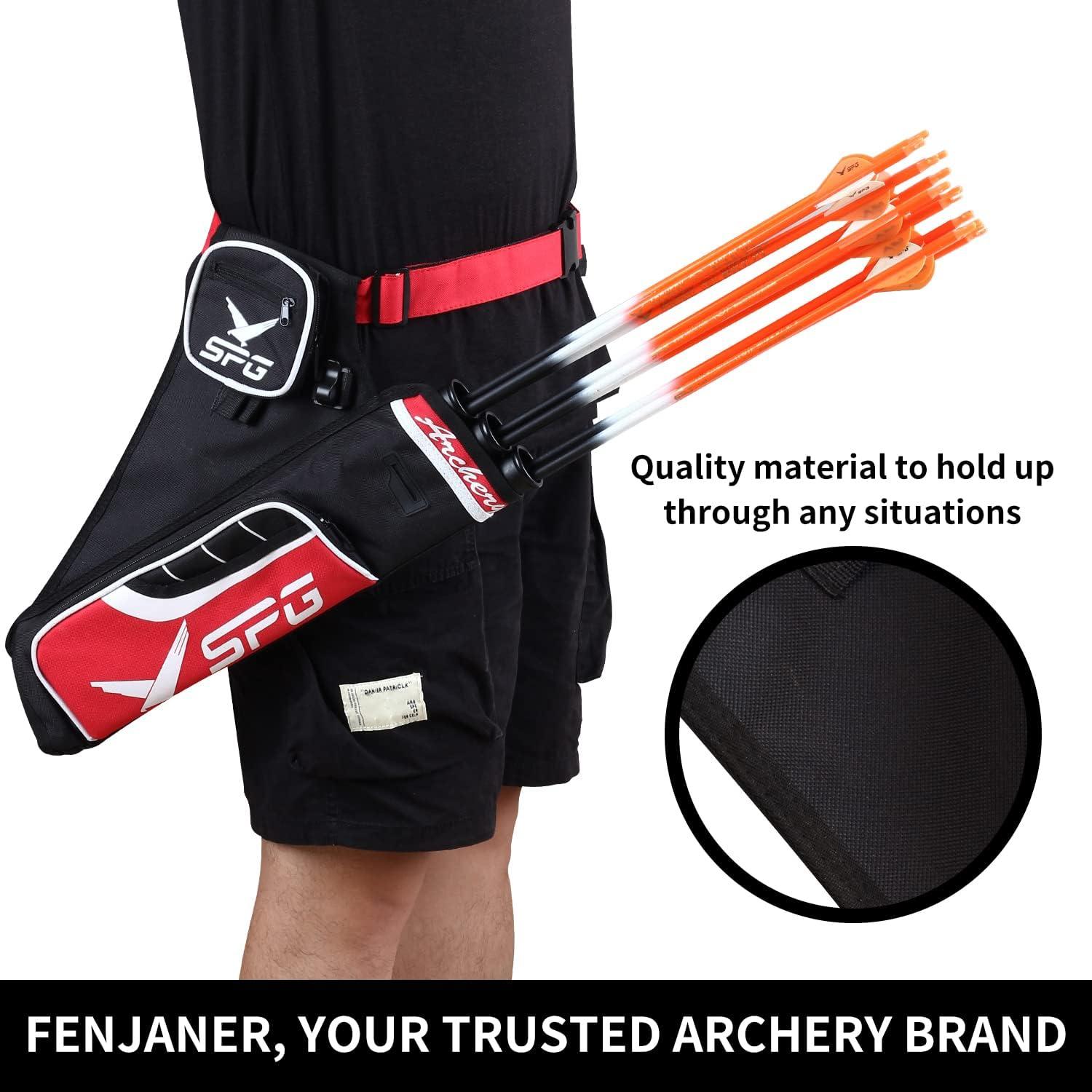 FENJANER Archery 3 Tube Hip Arrow Quiver Practise Shooting Hip Quivers