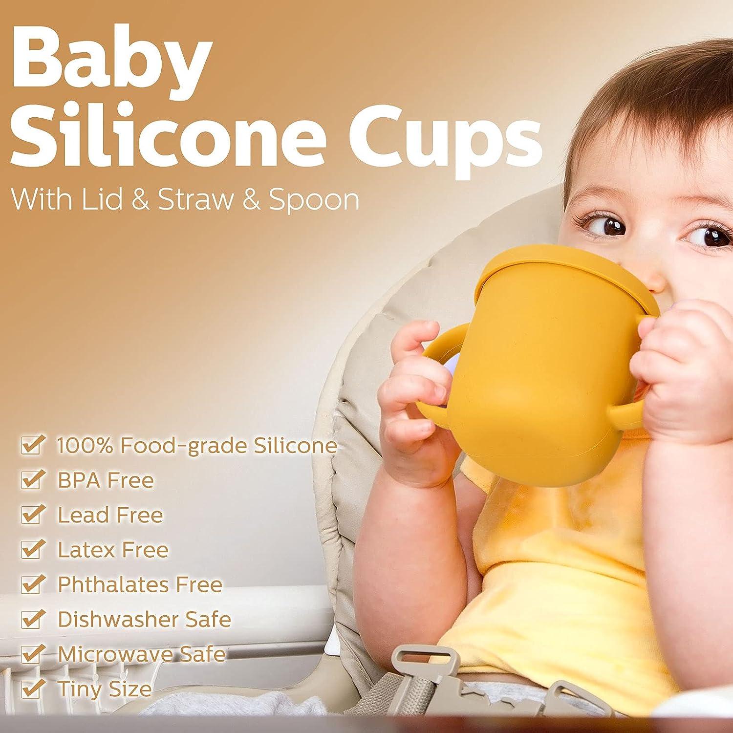 250ML 1PC Silicone Baby Feeding Straw Cup Kid Learning Feeding
