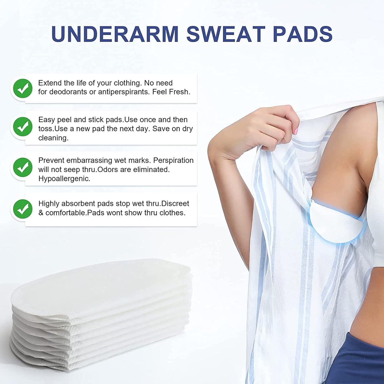  Underarm Sweat Pads, Armpit Sweat Pads 【100 Packs