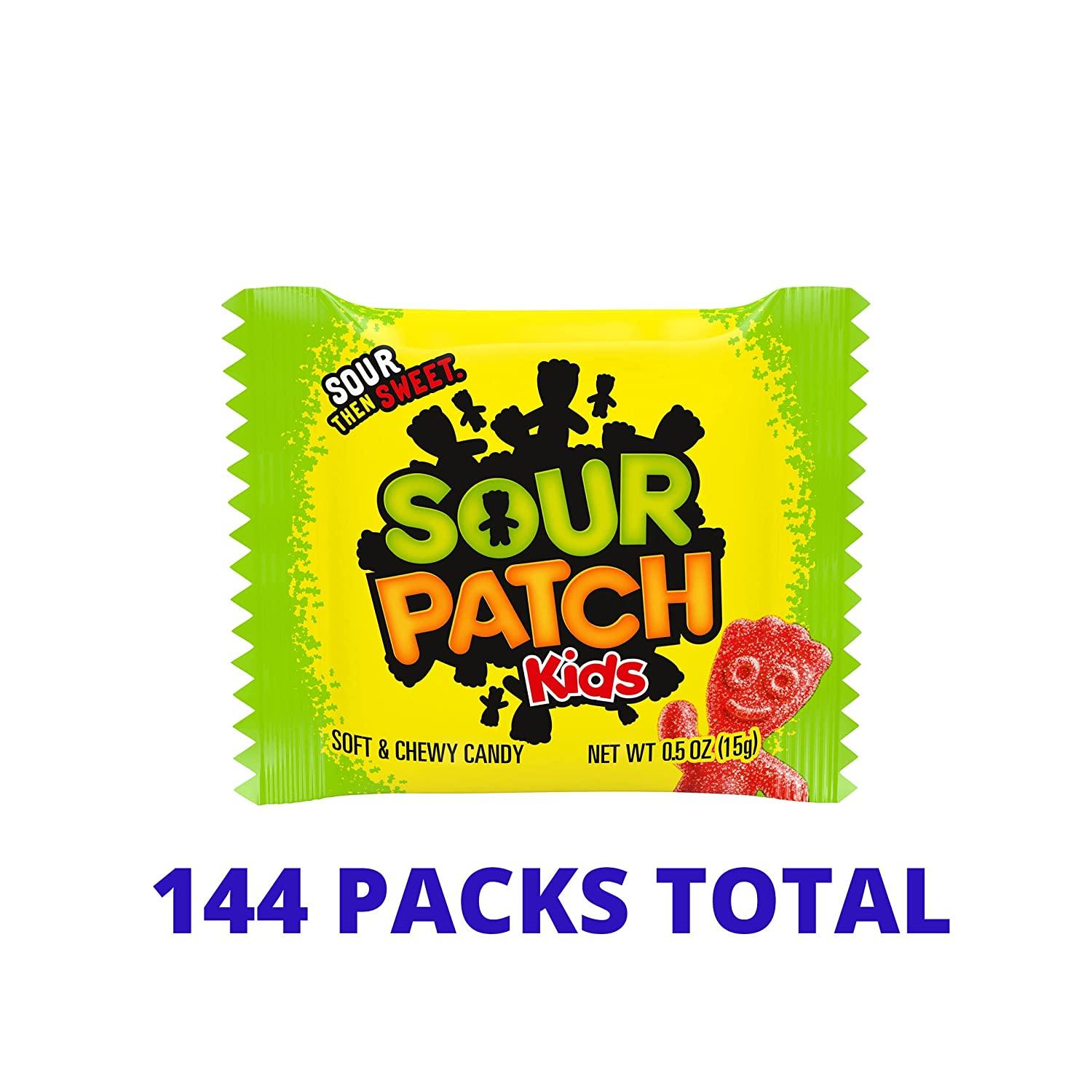 SOUR PATCH KIDS Soft & Chewy Candy, Halloween Candy, 24 Count