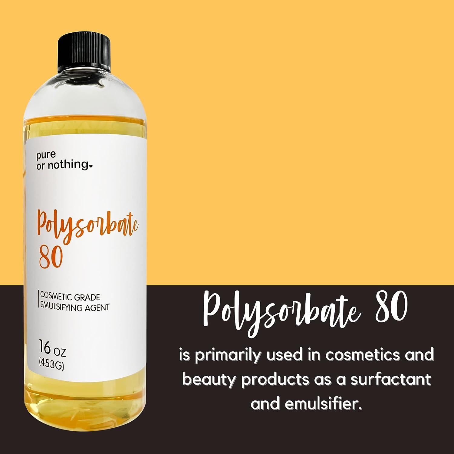 Pure or Nothing Polysorbate 80 16 oz Tween80 TMAZ 80 100 Pure