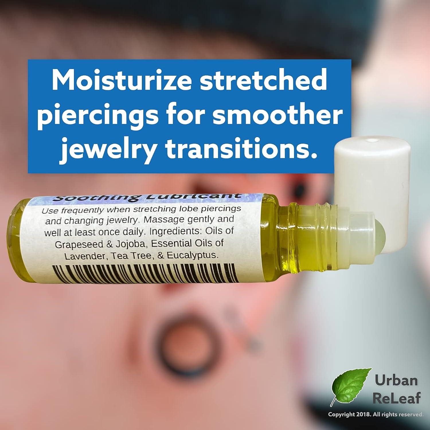 Urban ReLeaf Ear Lobe Stretching Relief - Soothing Lubricant for Stretched Piercings | 100% Natural Essential Oils | Buy Now with Express International Delivery | GoSupps.com Urban ReLeaf Ear Lobe Stretching Relief - Soothing Lubricant for Stretched Piercings | 100% Natural Essential Oils | Buy Now with Express International Delivery | GoSupps.com