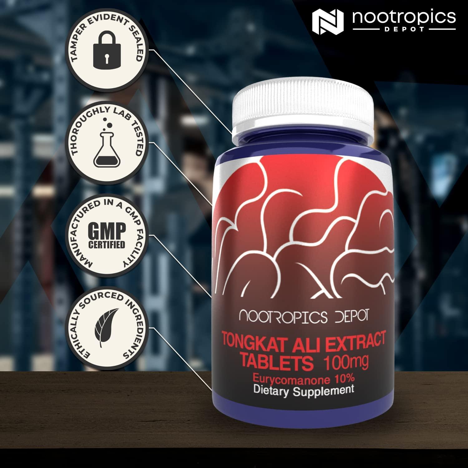 Tongkat Ali Extract Tablets 100mg 60 Count 10