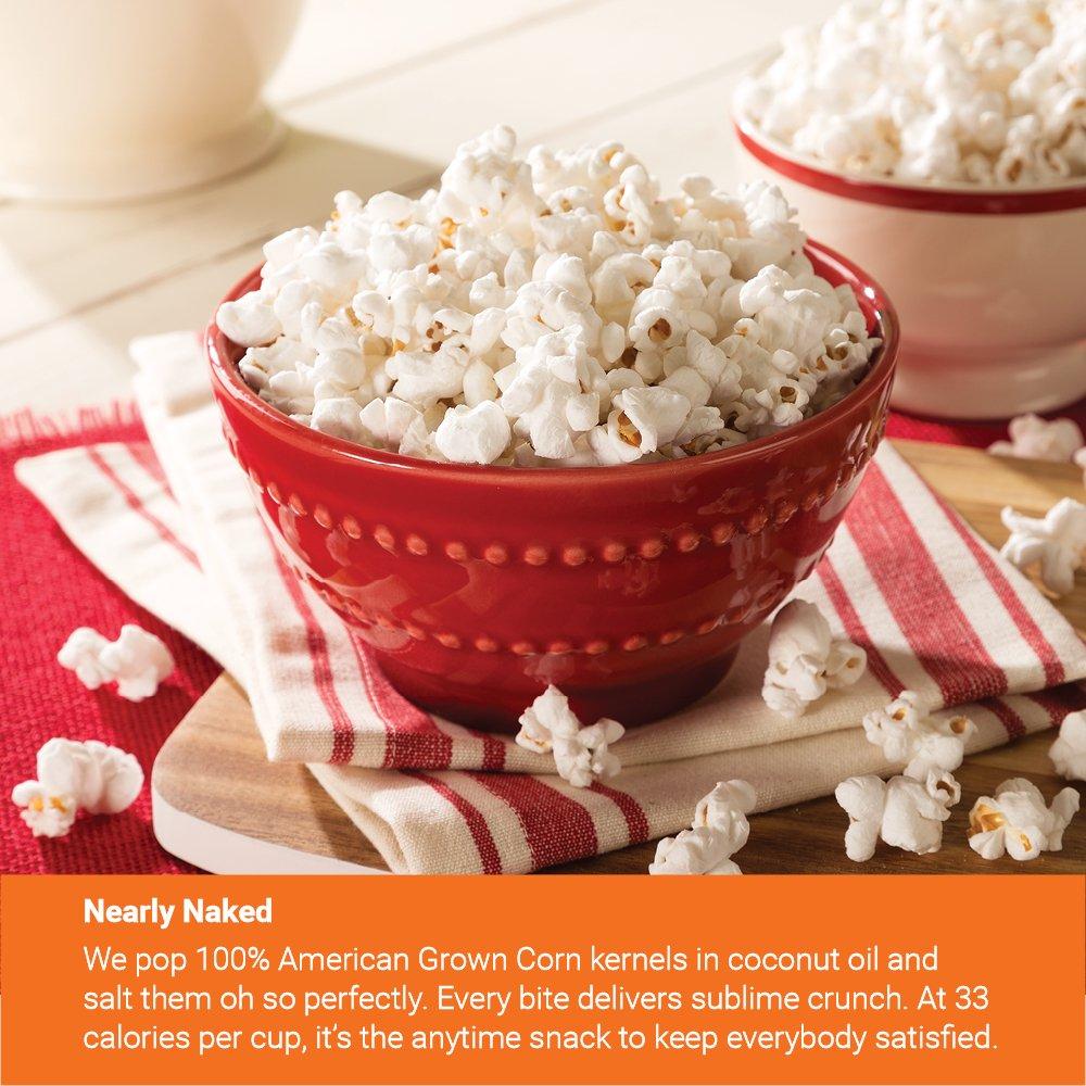 Popcornopolis Nearly Naked Gourmet Popcorn 4.5oz Snack Bags Pack of 8
