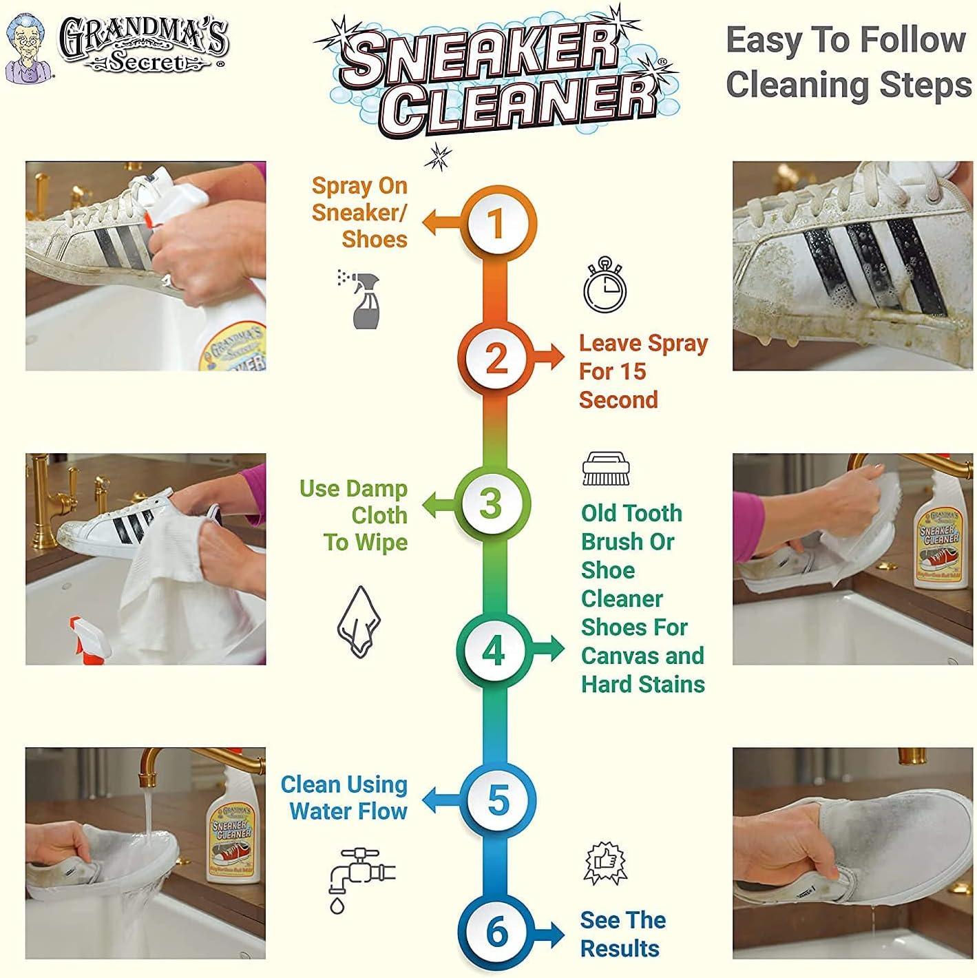 How to Use Grandmas Secret Sneaker Cleaner (UNBOXING & REVIEW!) 