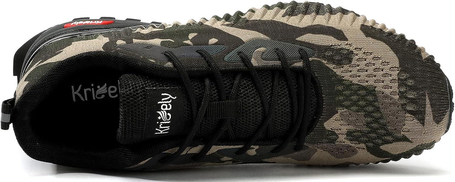 Ikunka Men's Camouflage Sneakers Lightweight Breathable Walking