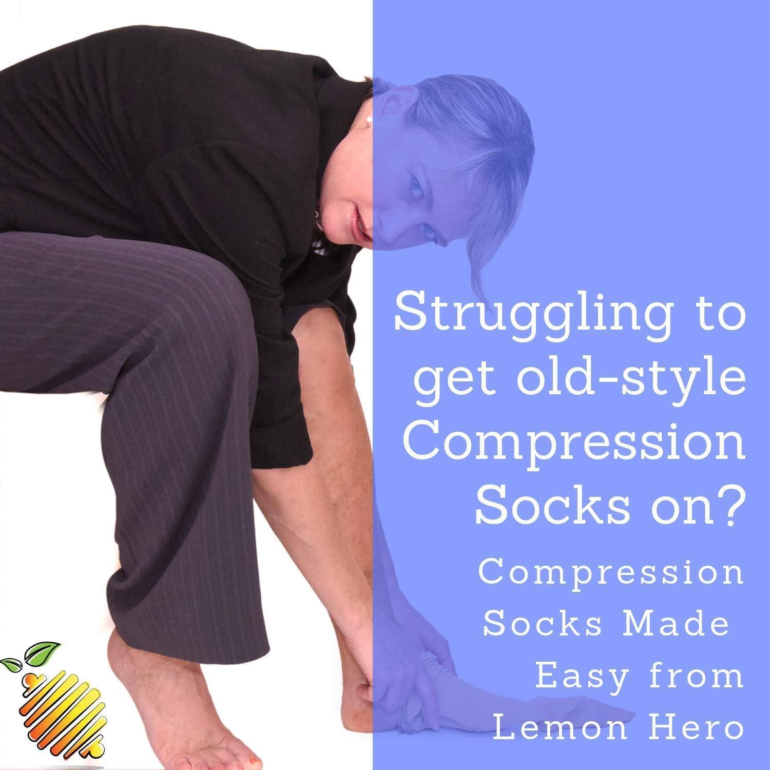 15-20mmHg Closed Toe Zipper Compression Socks – Lemon Hero Health