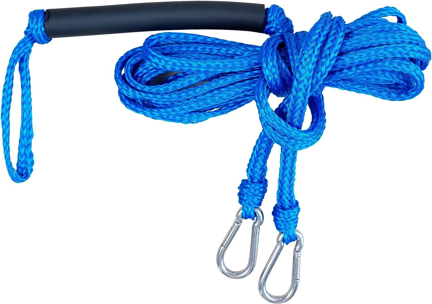 Water Ski Towable Tube Rope Connector Blue Tow Rope for Tubing