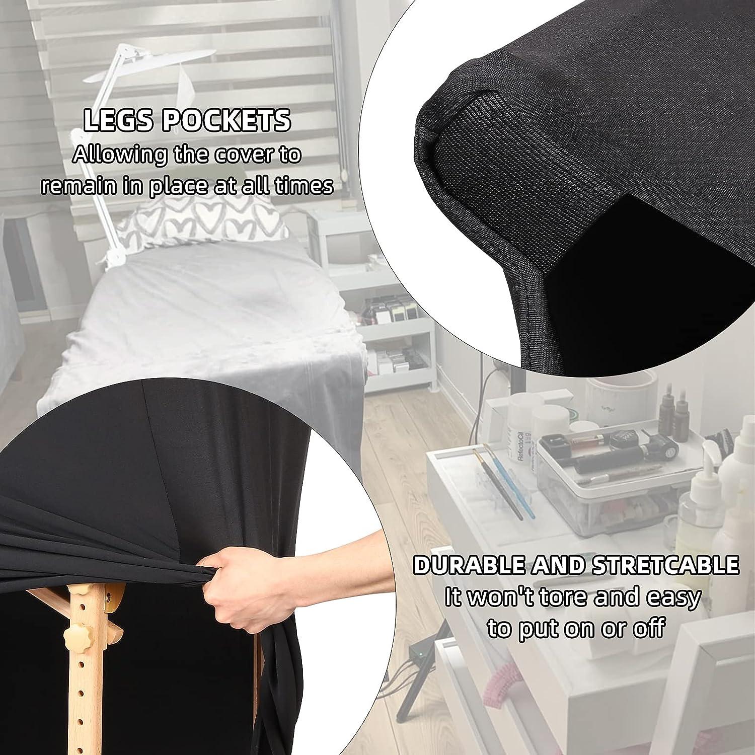 PRASNE Lash Bed Cover for Lash Extension Bed Wipeable Artificial